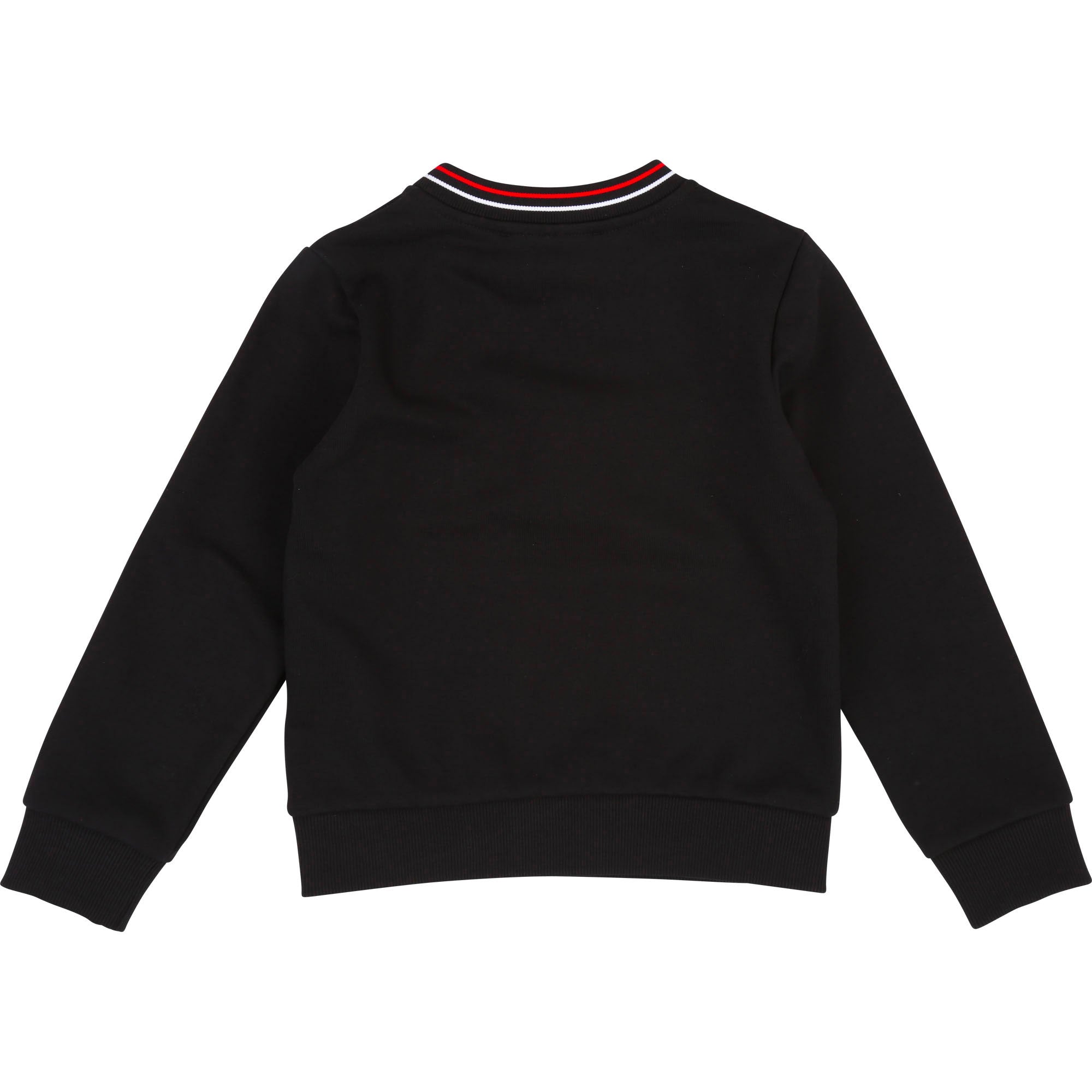 Girls Black Logo Cotton Sweater