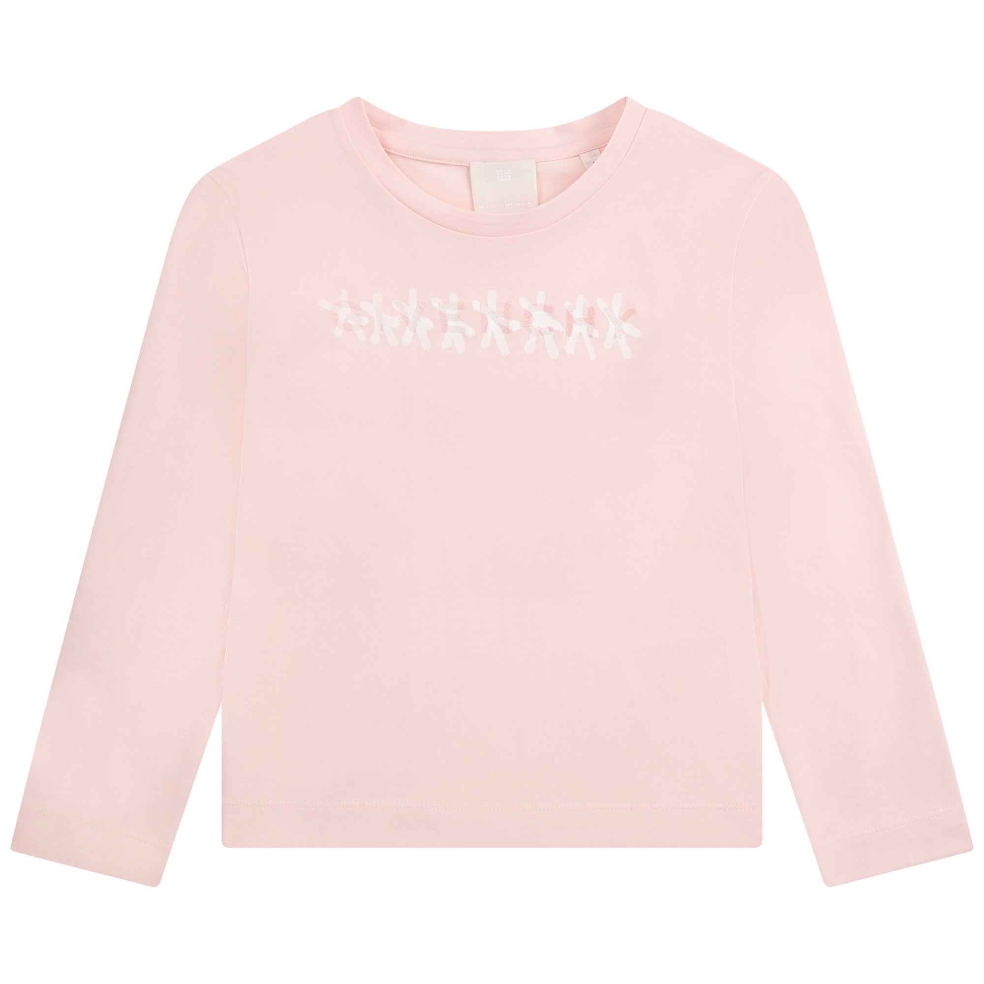 Girls Pink Logo Cotton T-Shirt