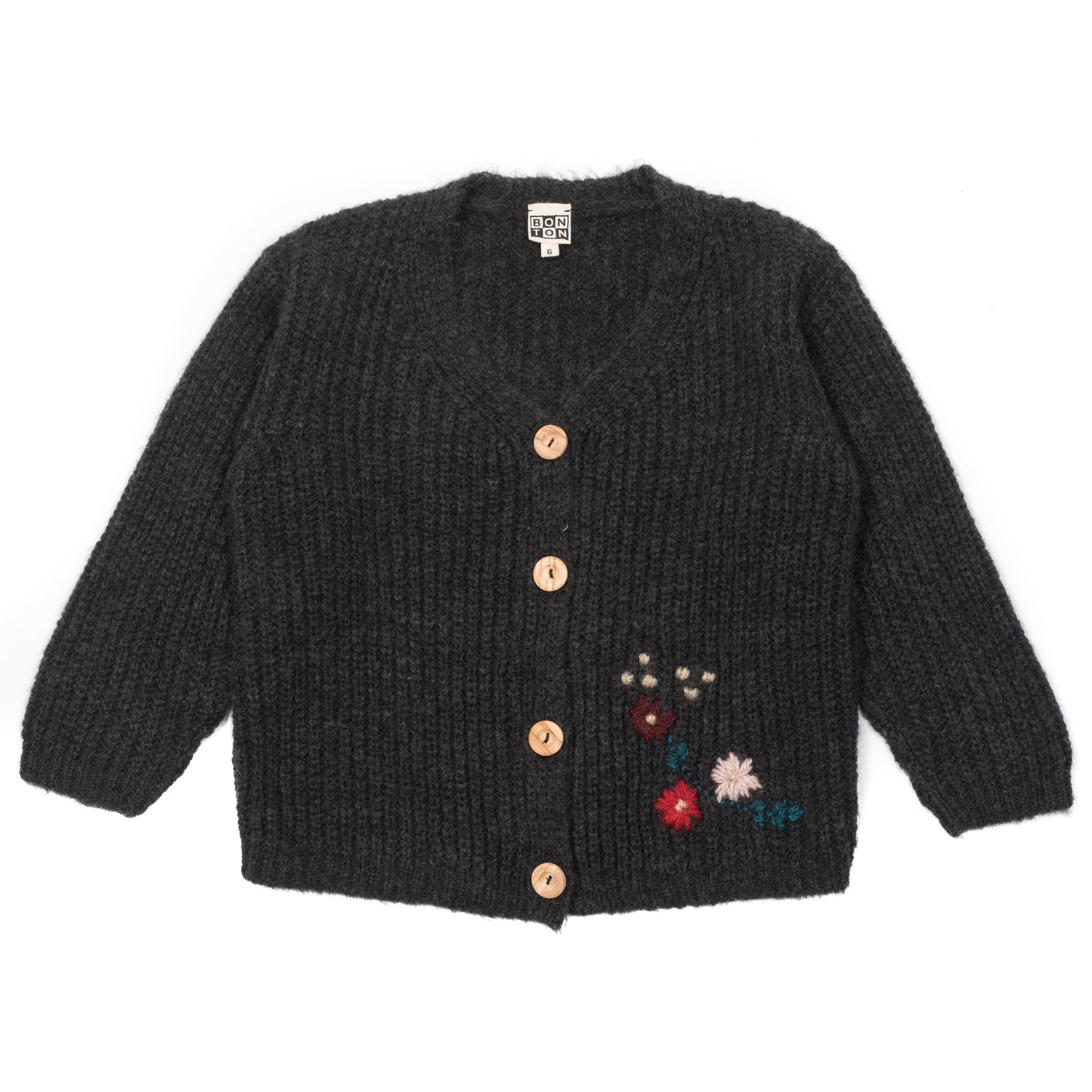 Girls Dark Grey Cardigan