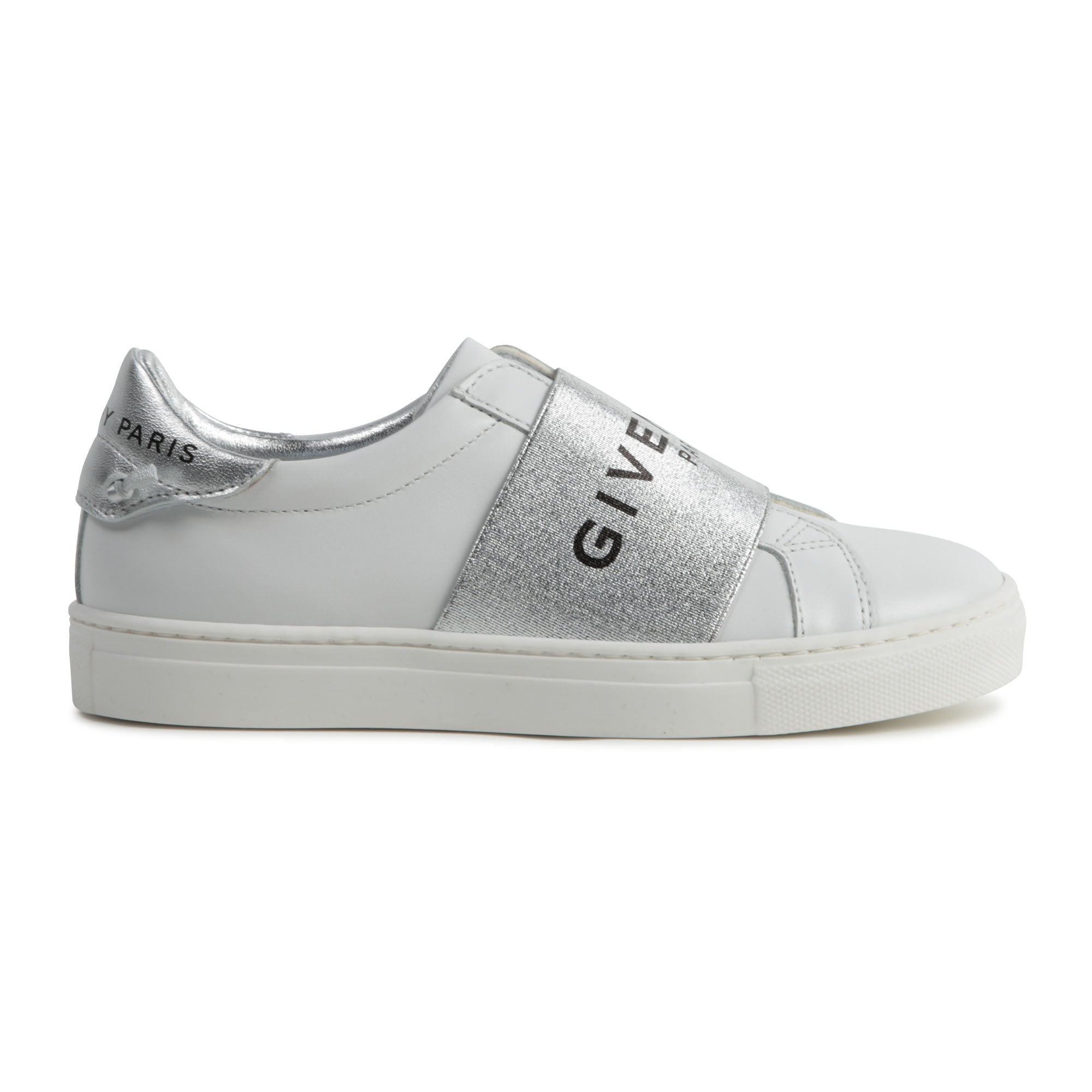 Girls White Logo Leather Shoes