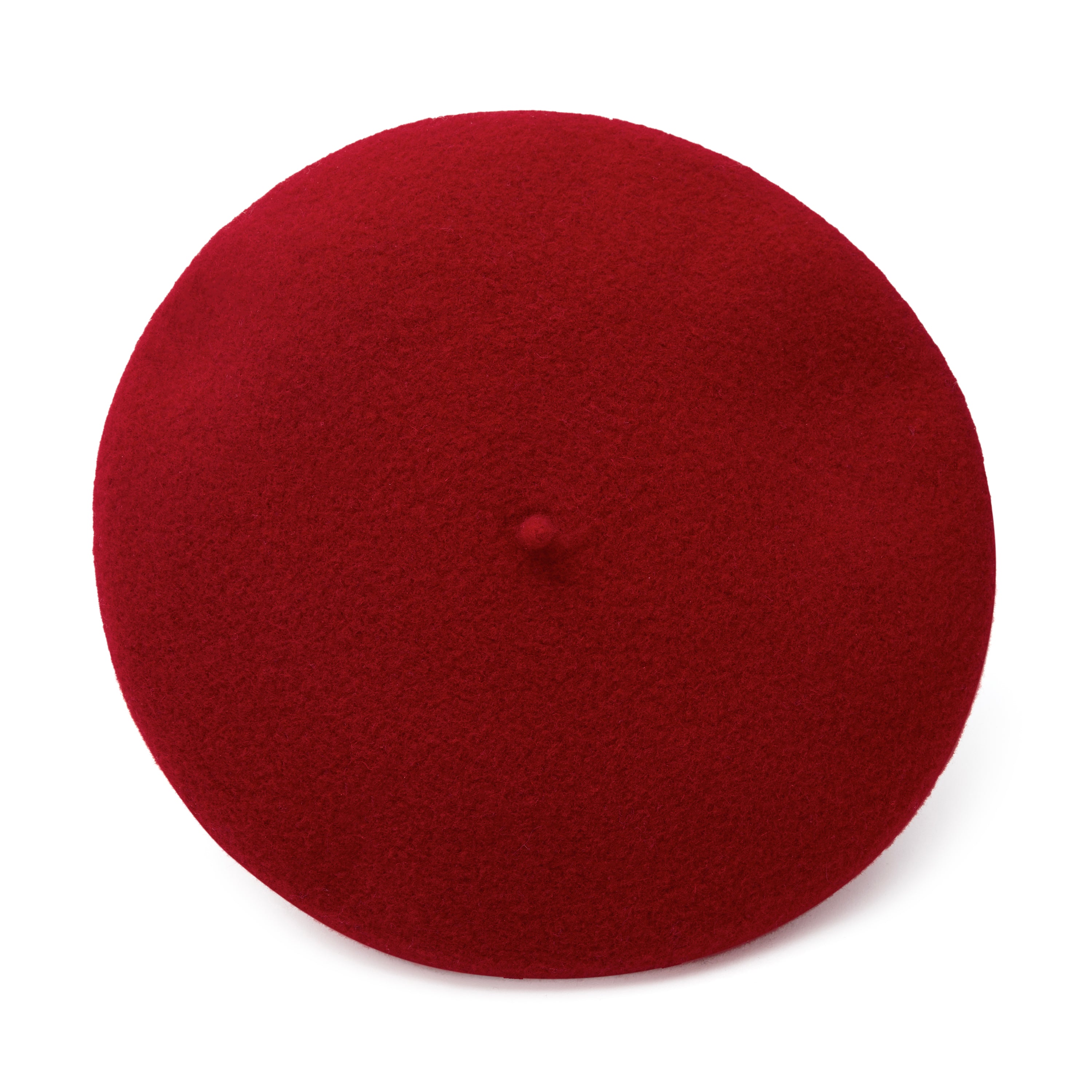 Girls Wine Red Wool Beret