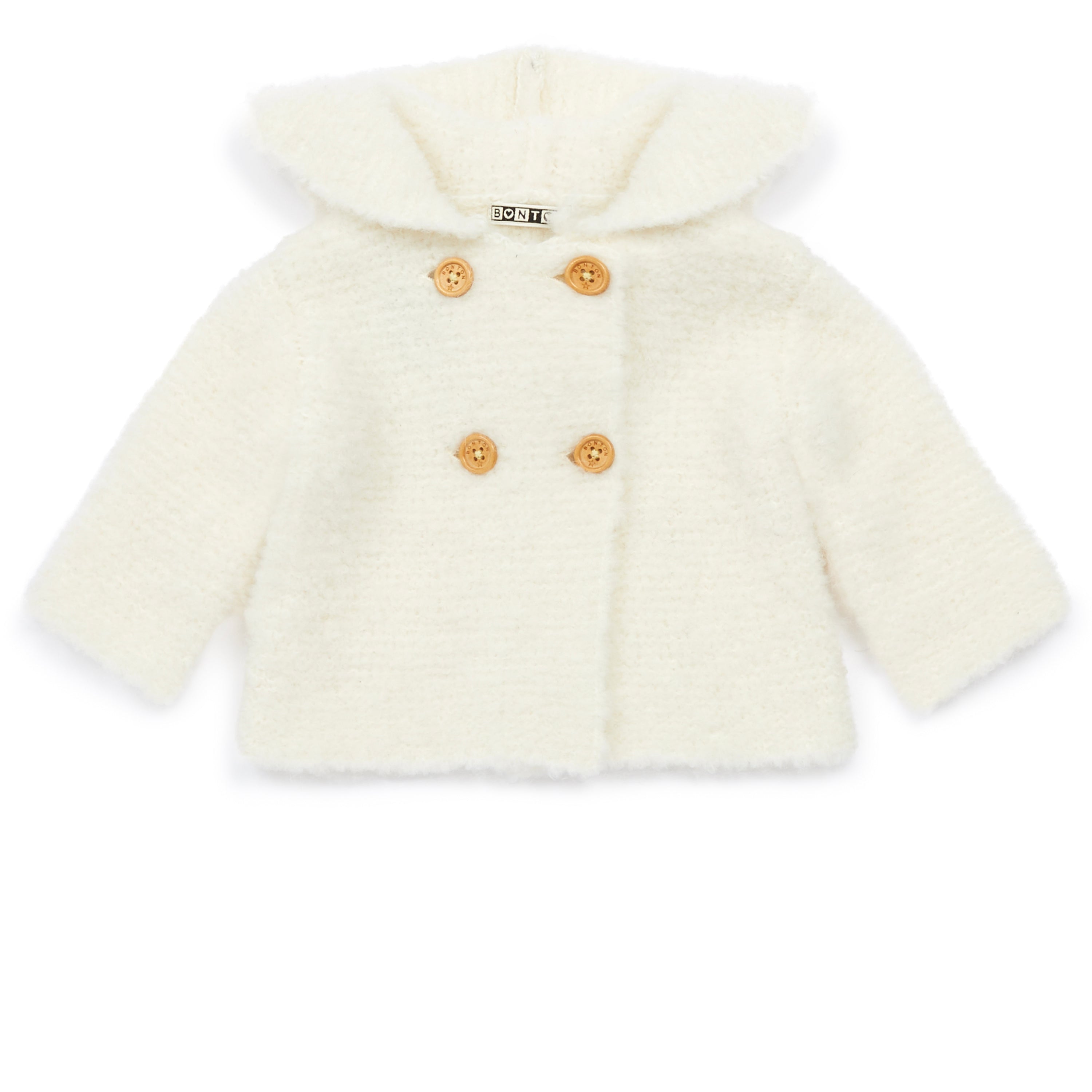 Baby Girls White Wool Coat