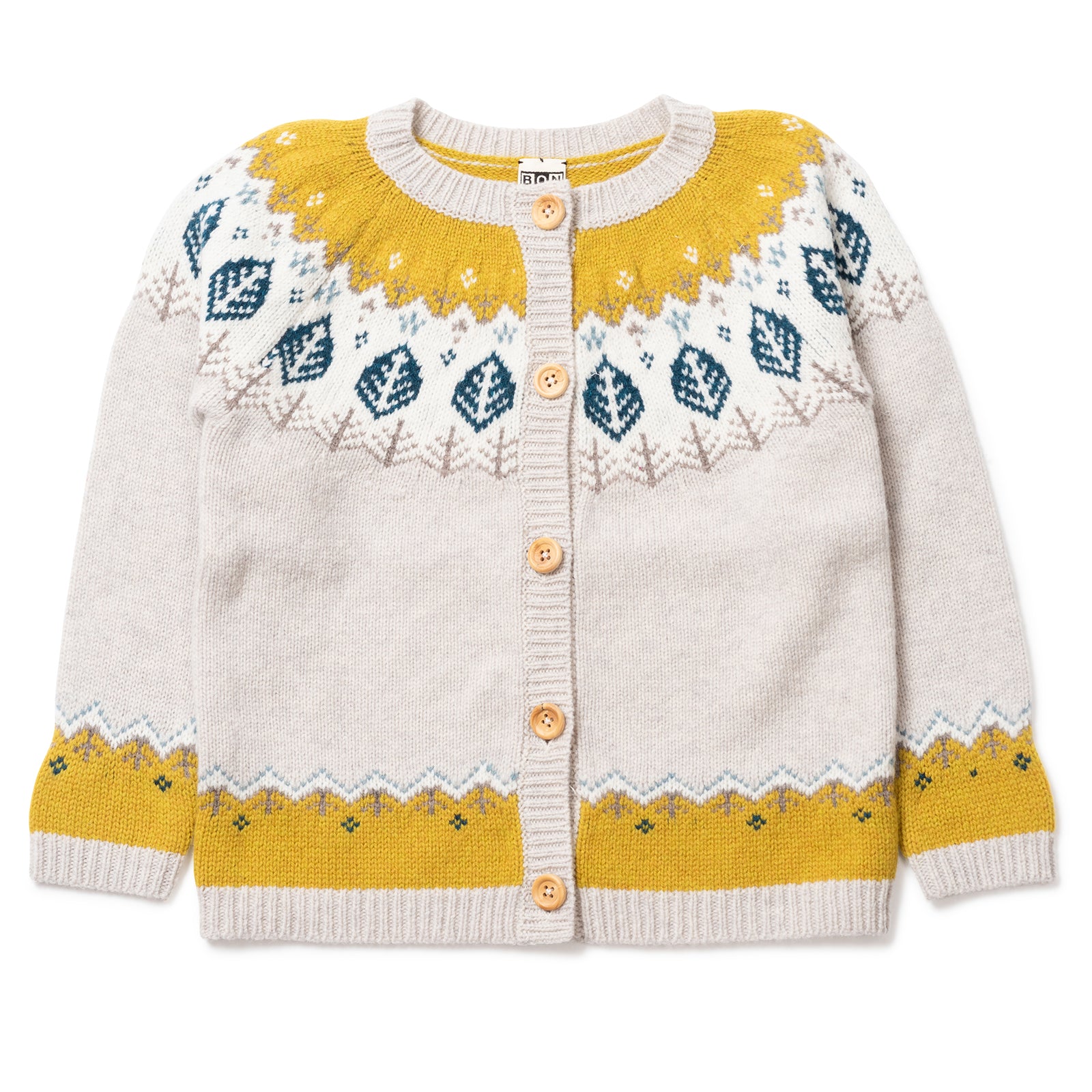 Girls Jacquard Cardigan