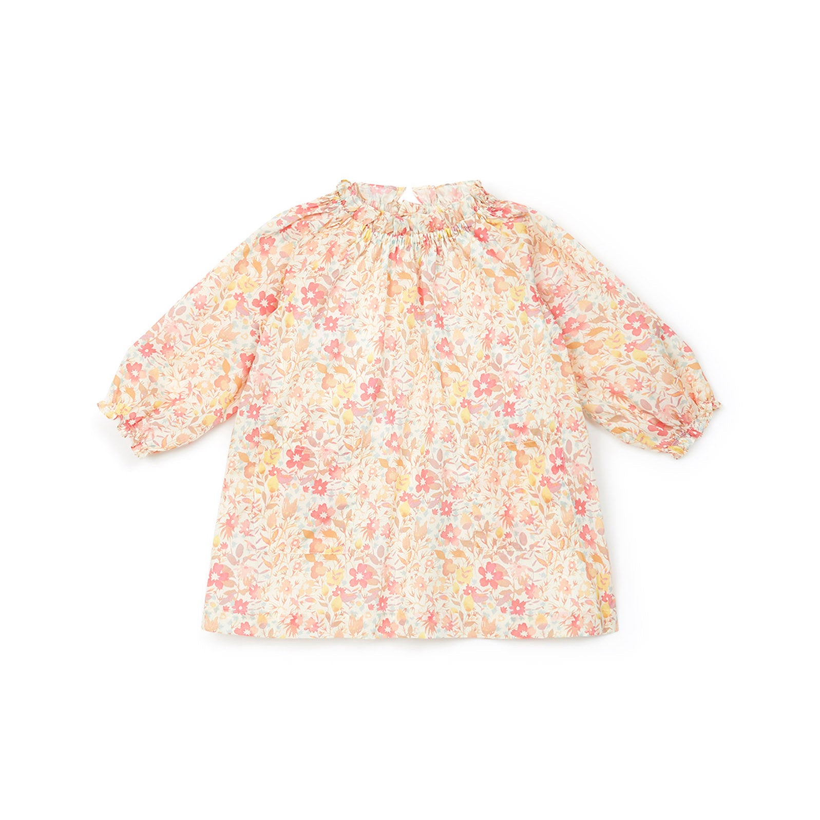 Baby Girls Pink Floral Cotton Dress
