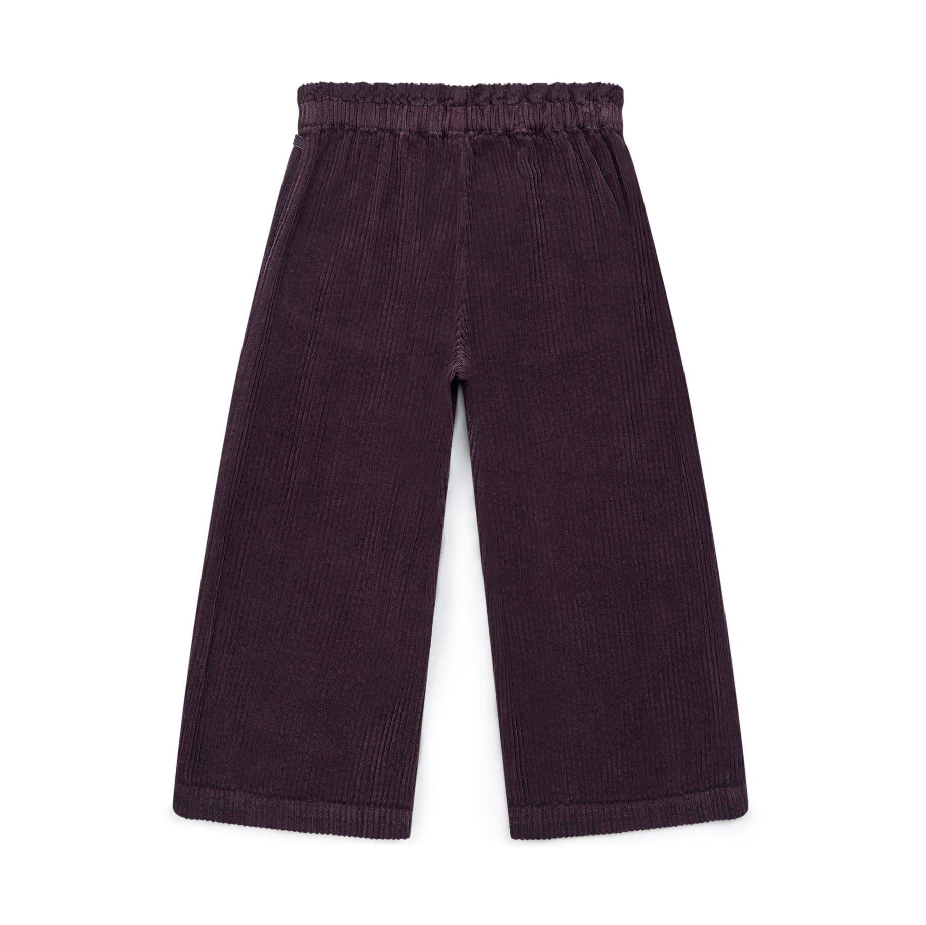 Girls Dark Red Velvet Trousers