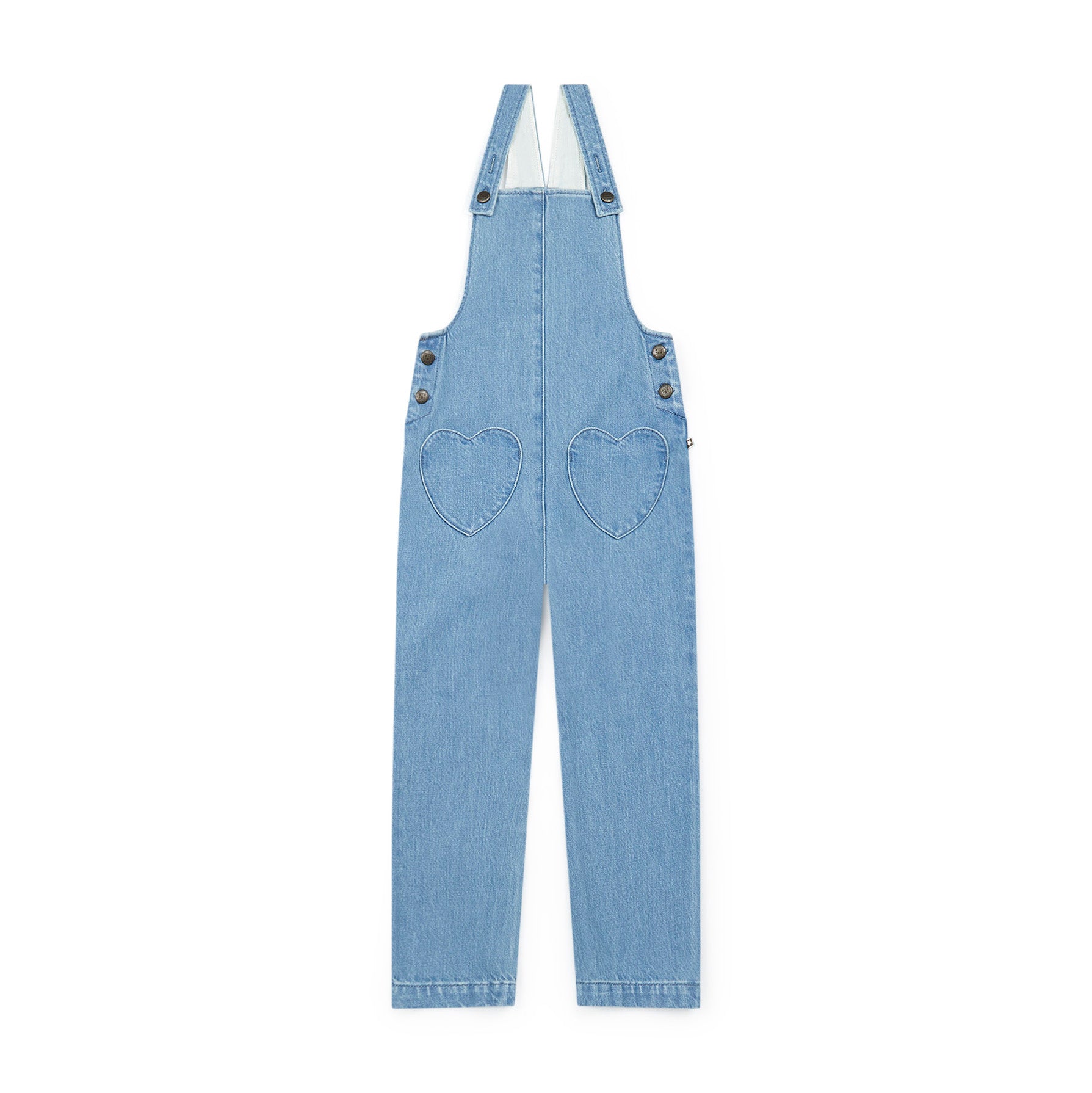 Girls Blue Denim Overalls