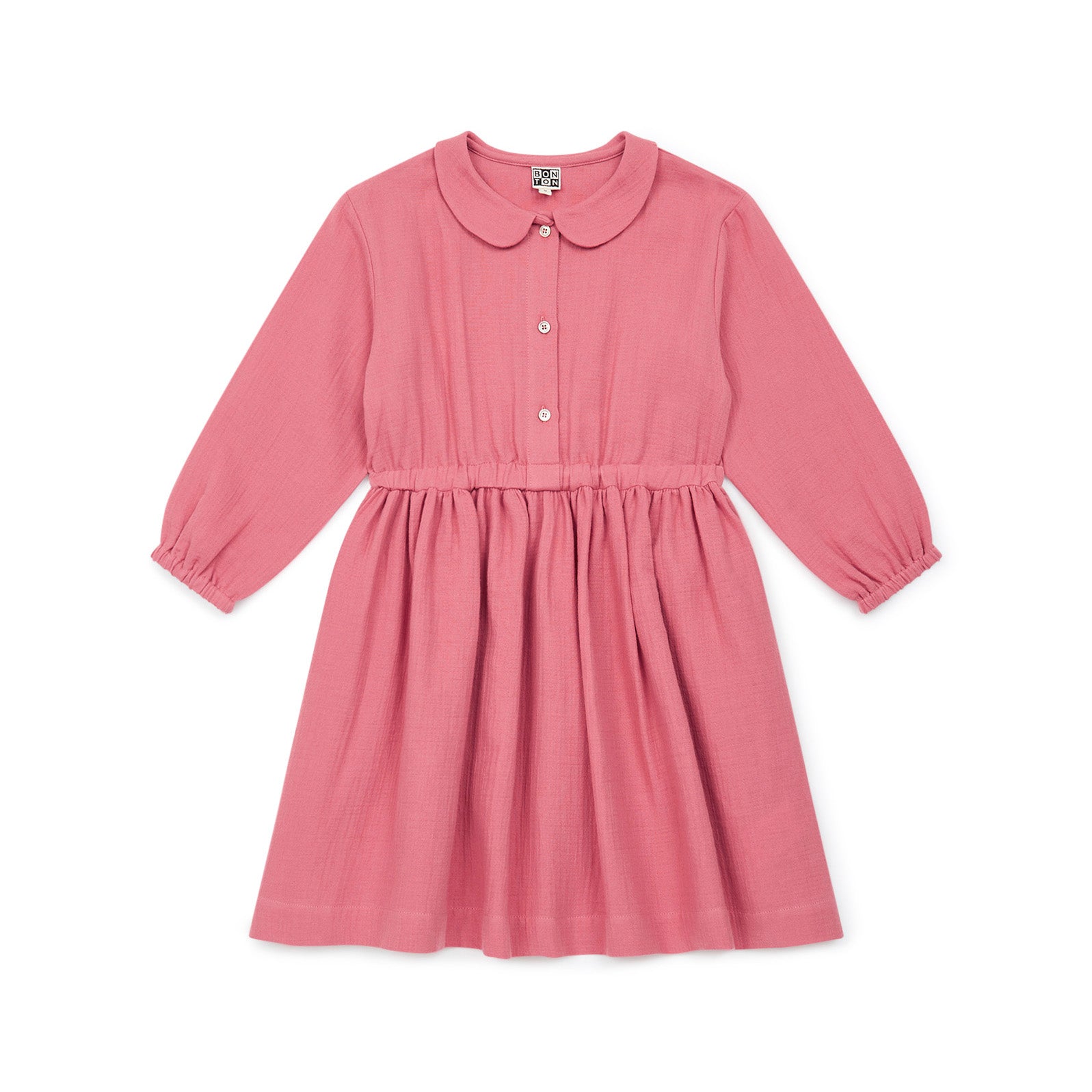 Girls Pink Cotton Dress