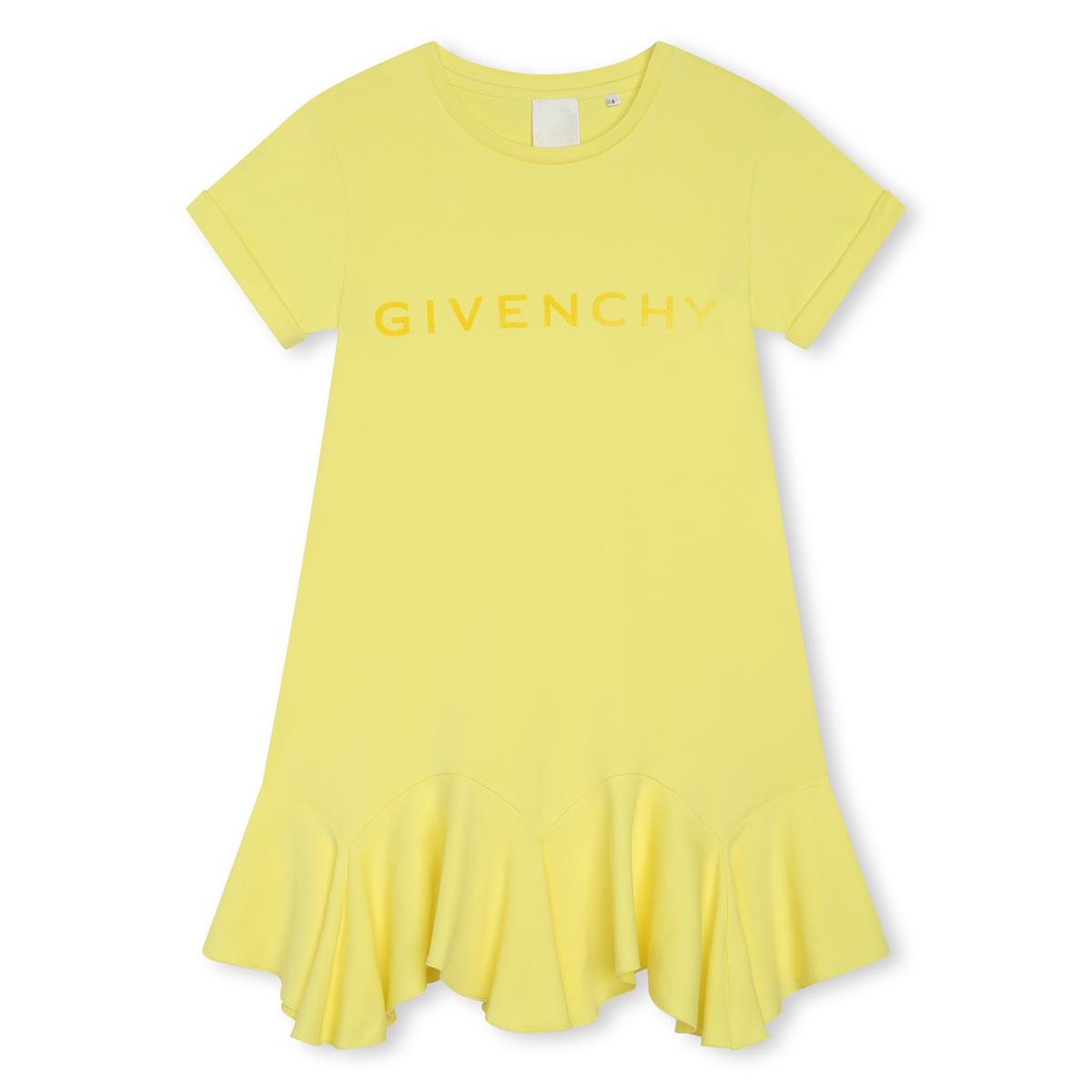 Girls Yellow Logo Dress