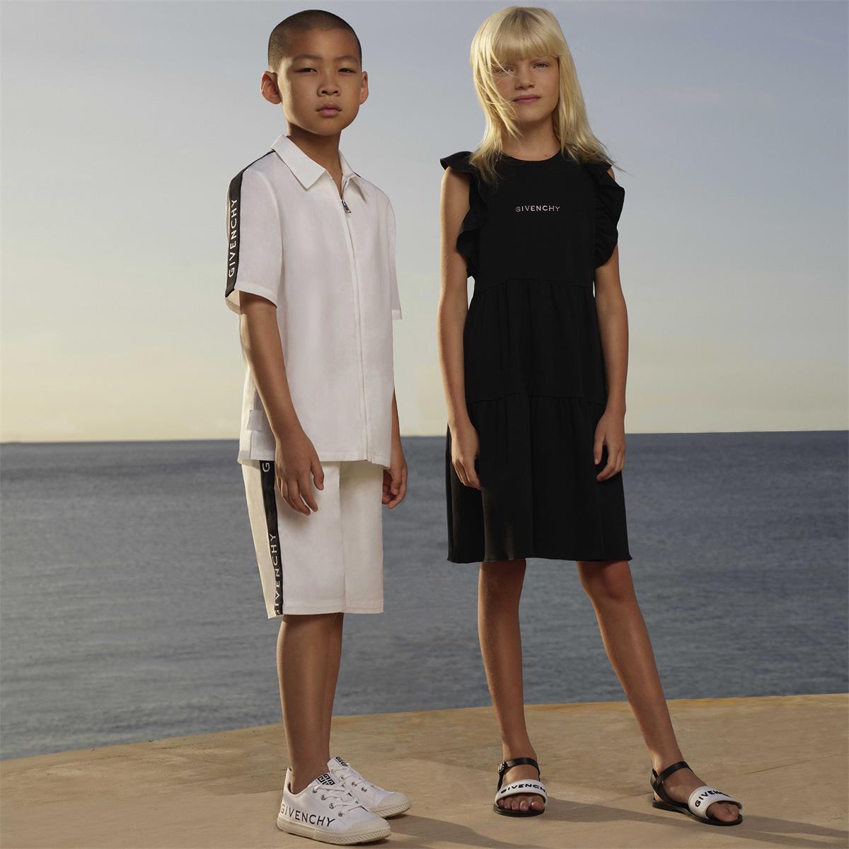 Girls Black Cotton Dress
