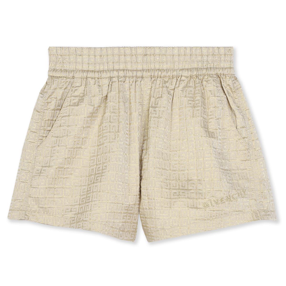 Girls Champagne Jacquard Shorts