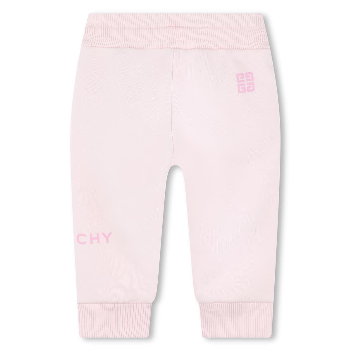 Baby Girls Pink Cotton Trousers
