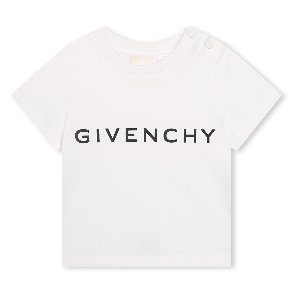 Baby Girls White Cotton T-Shirt