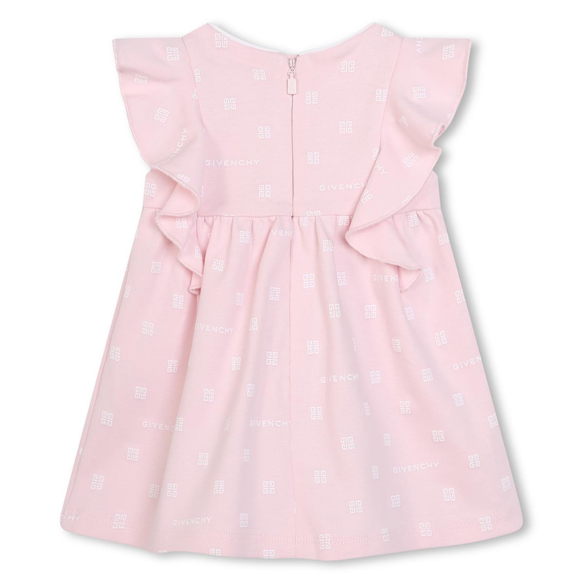 Baby Girls Pink Cotton Dress Set