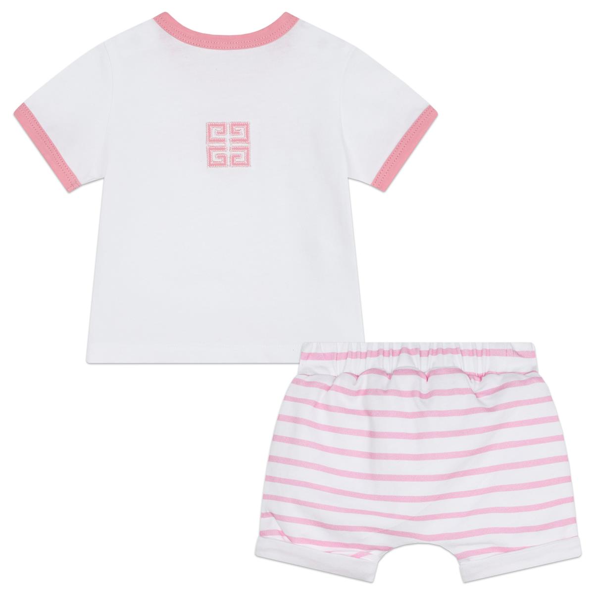 Baby Girls Pink Stripes Cotton Set