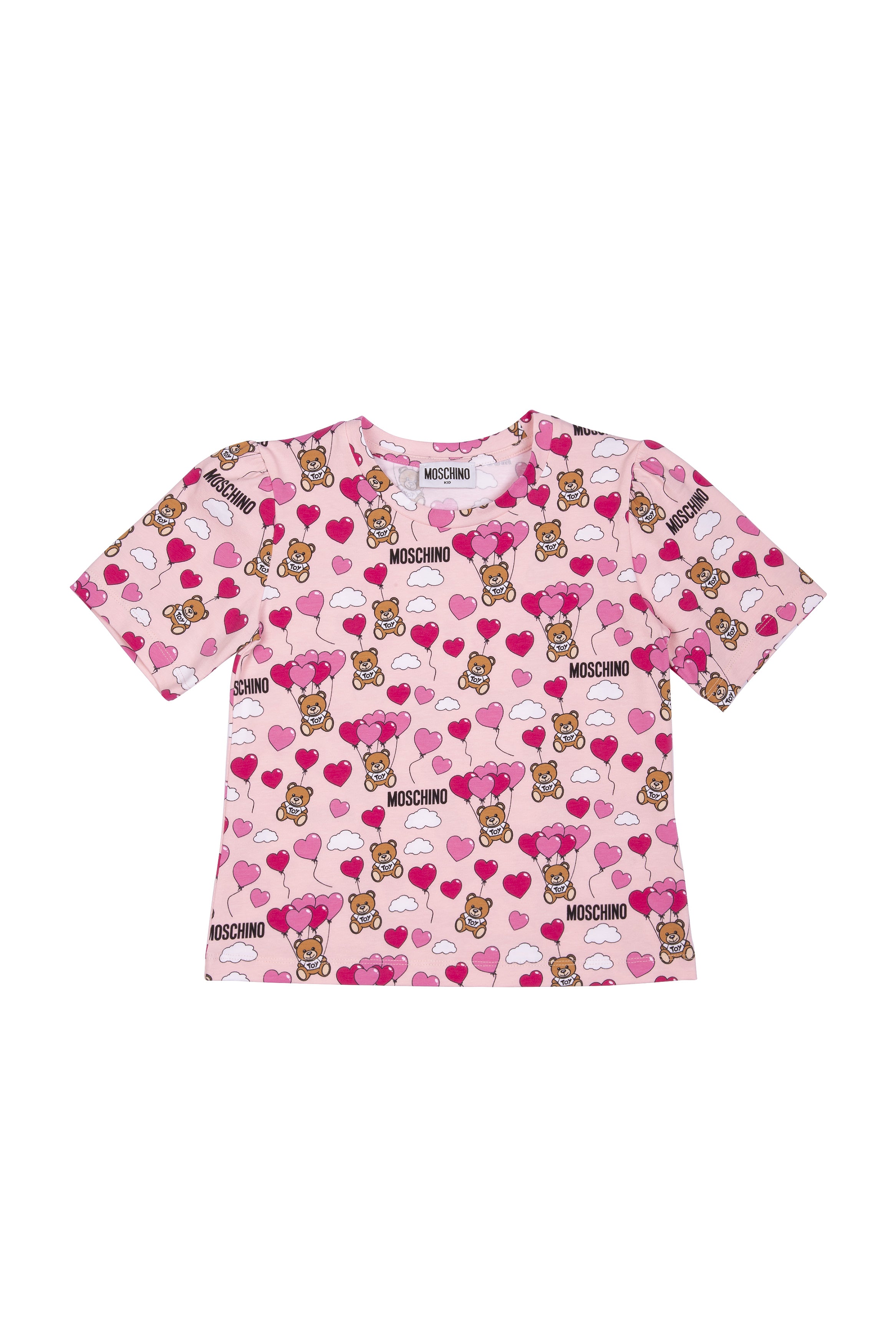 Girls Pink Logo Cotton T-shirt
