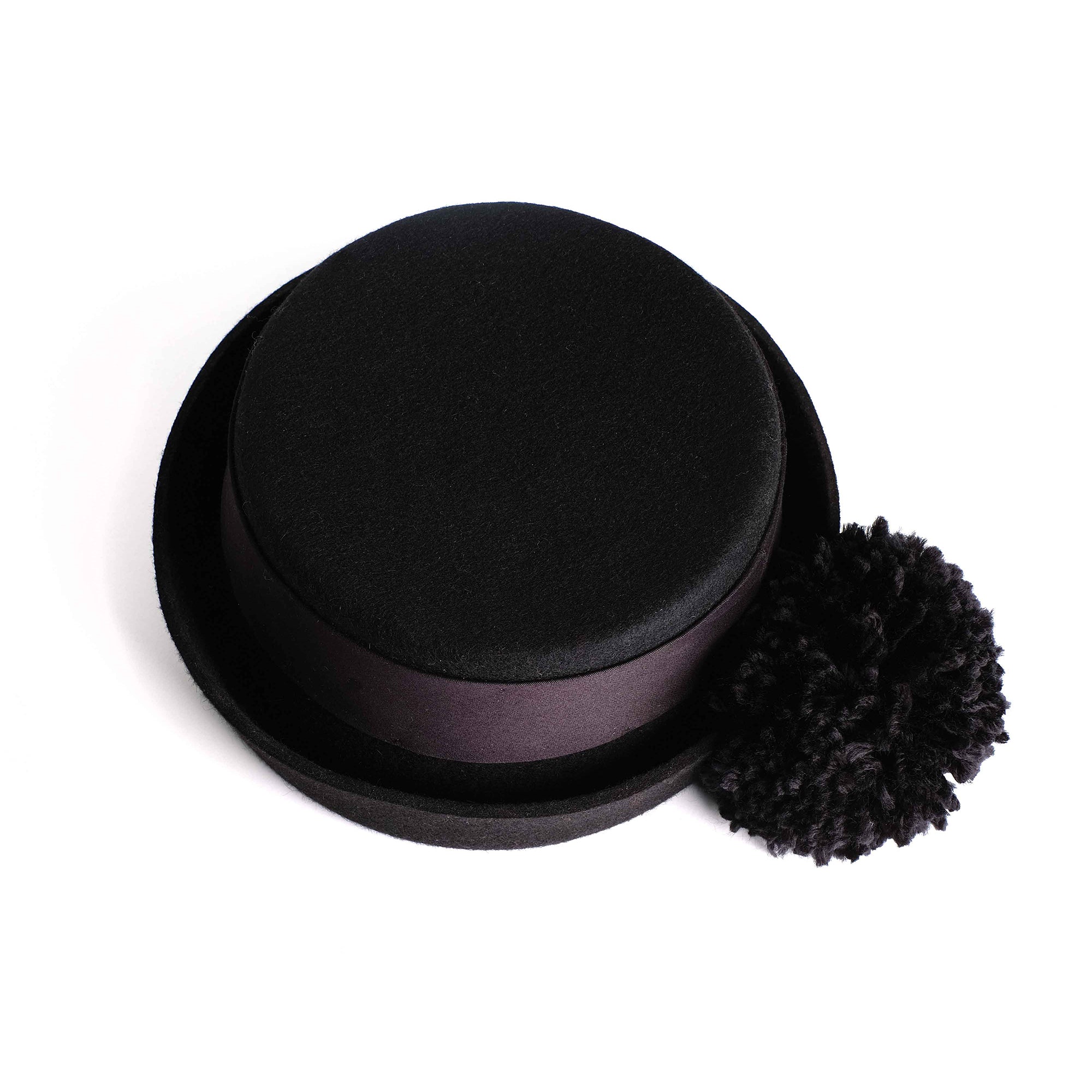 Girls Black Wool Hat
