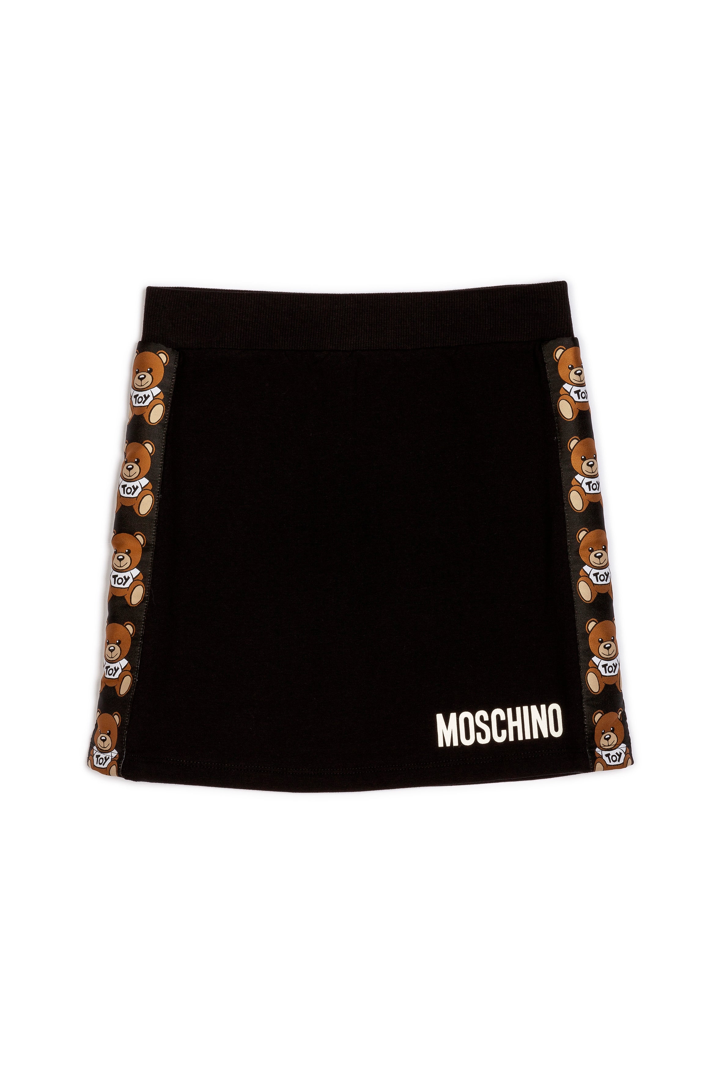 Girls Black Toy Cotton Skirt