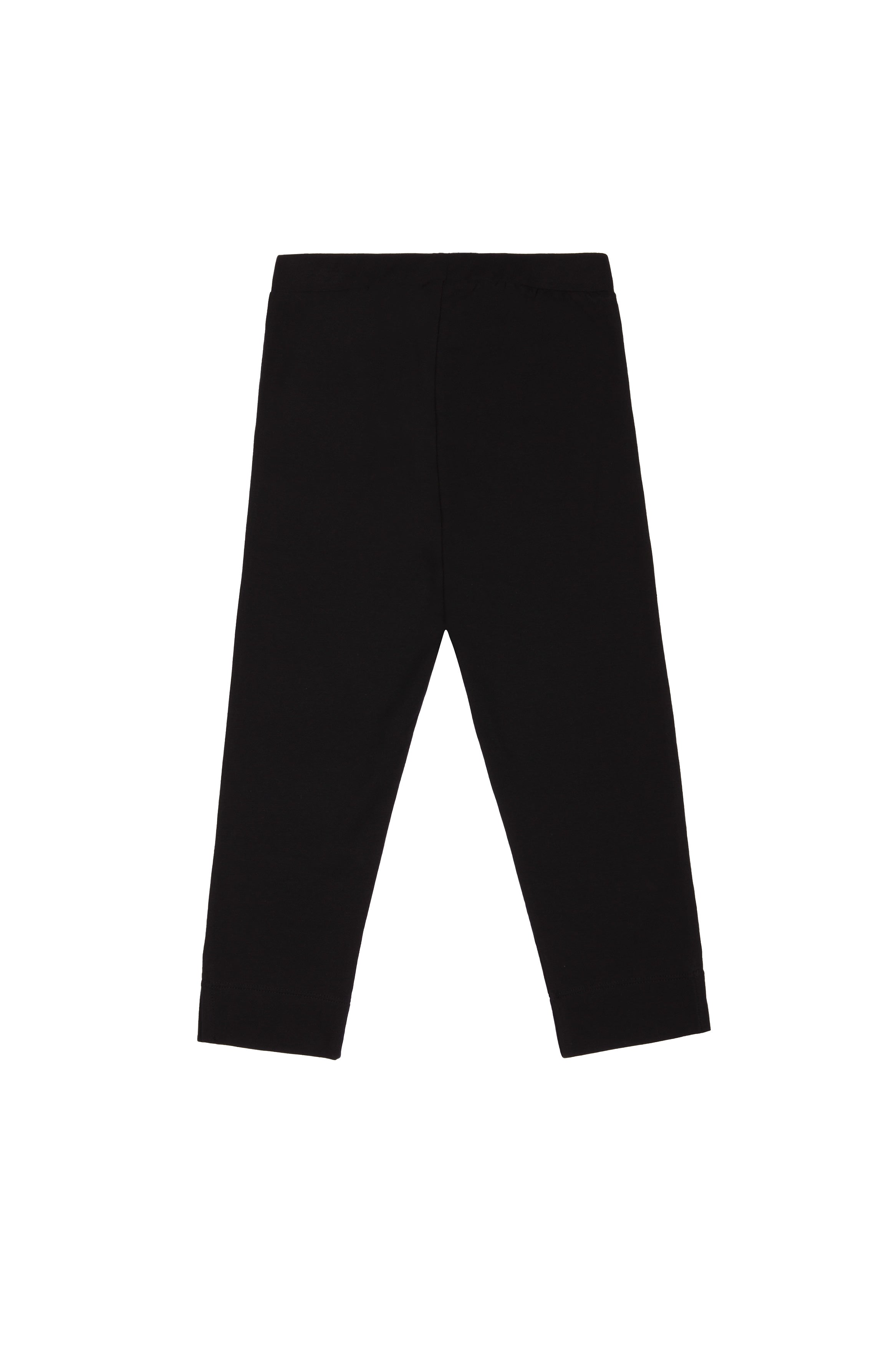 Girls Black Cotton Leggings