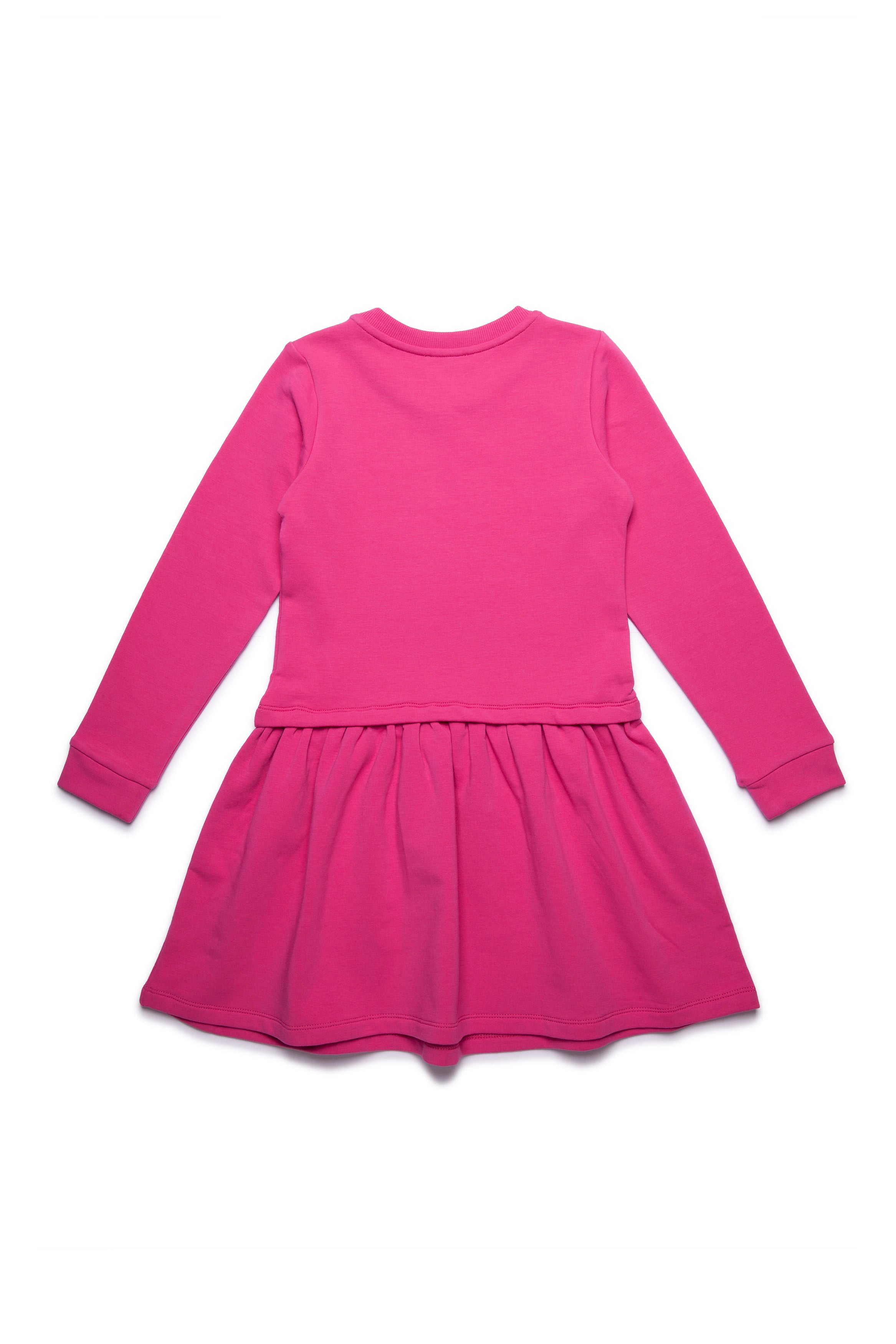 Girls Plum Red Printing Toy Cotton Dress