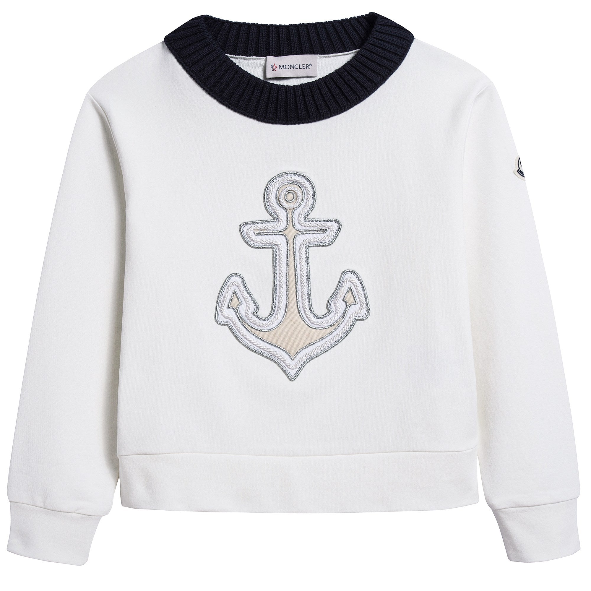 Girls Ivory Printed Sweatshirt