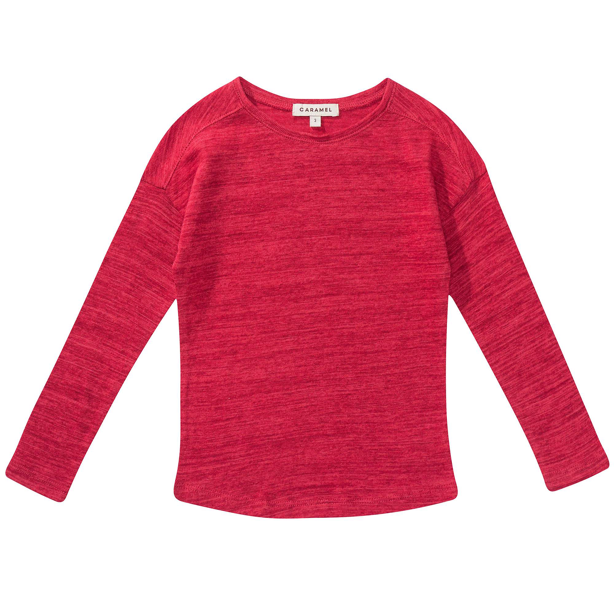 Girls Red Cotton Jersey Top