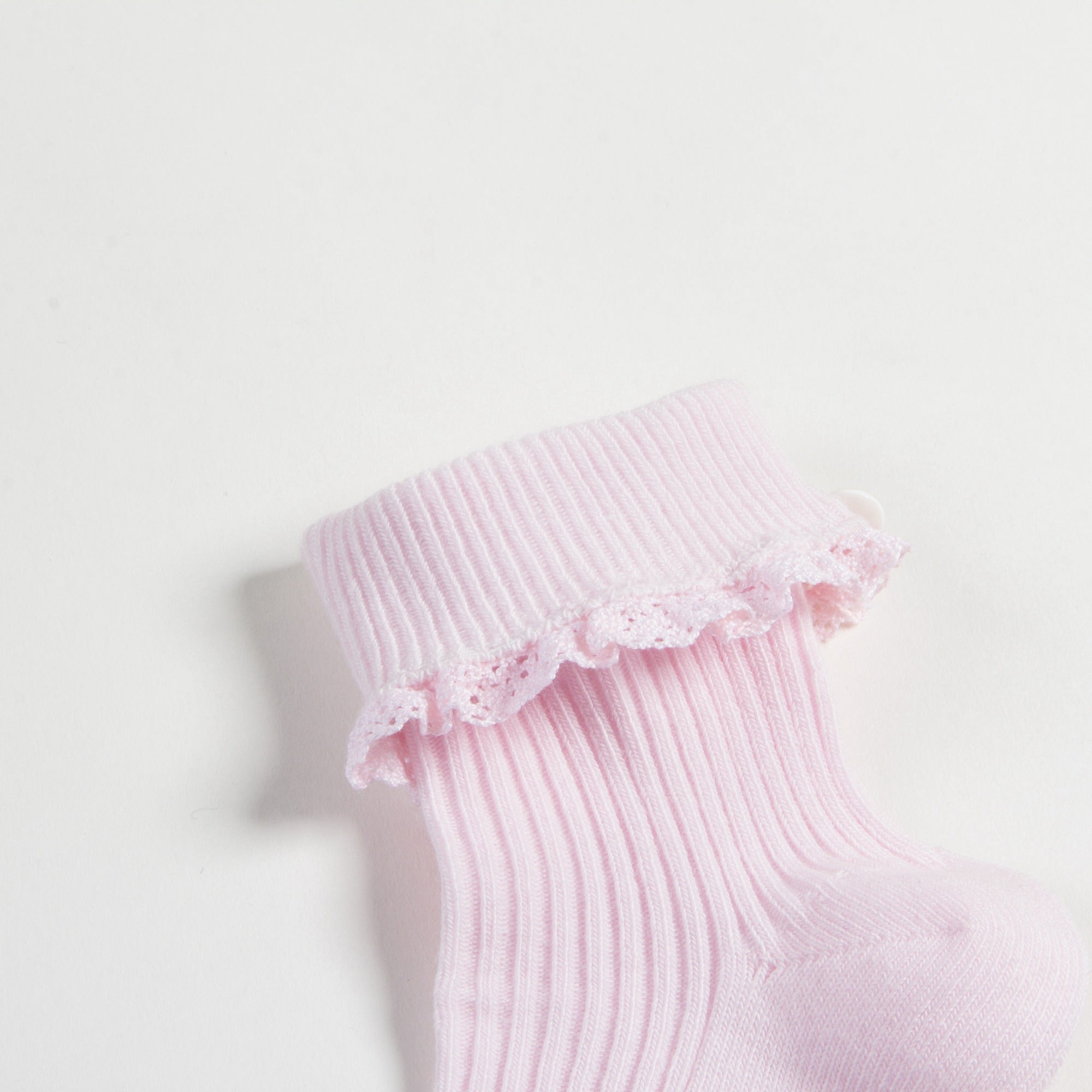 Girls Pale Pink Cotton Socks