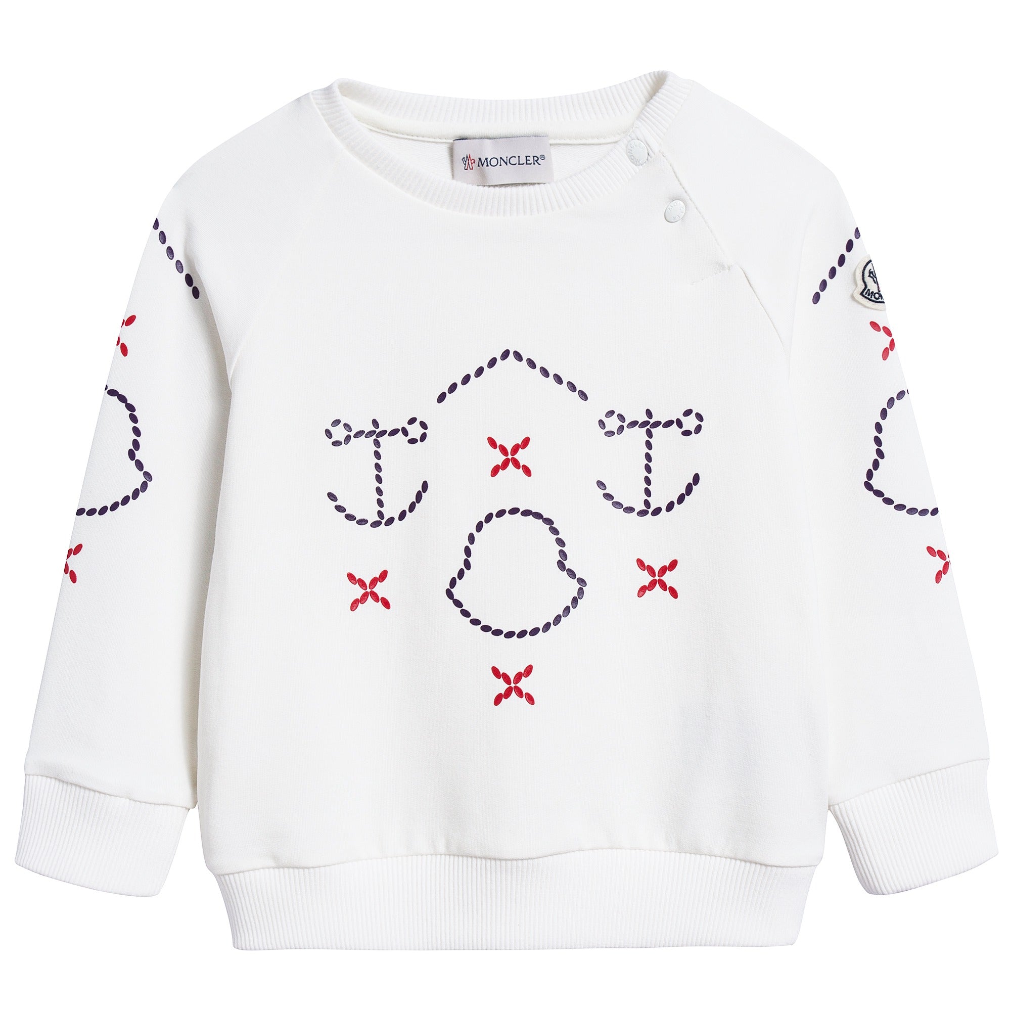 Baby Girls Ivory Printed Sweatshirt