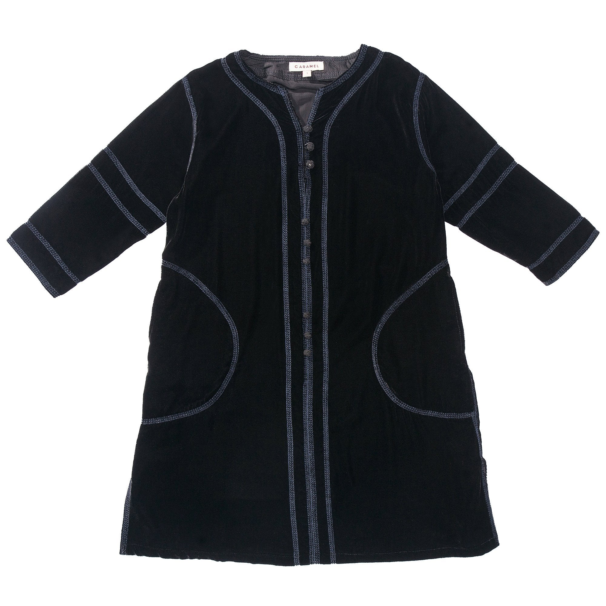 Girls Black Woven Dress