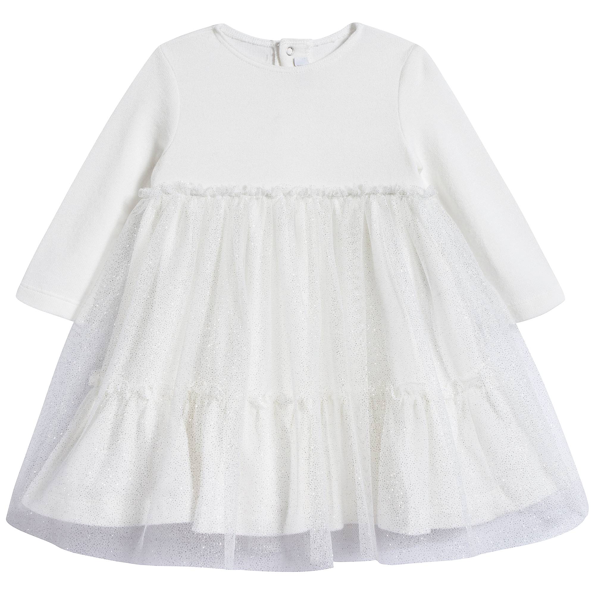 Baby Girls Milk & White Dress