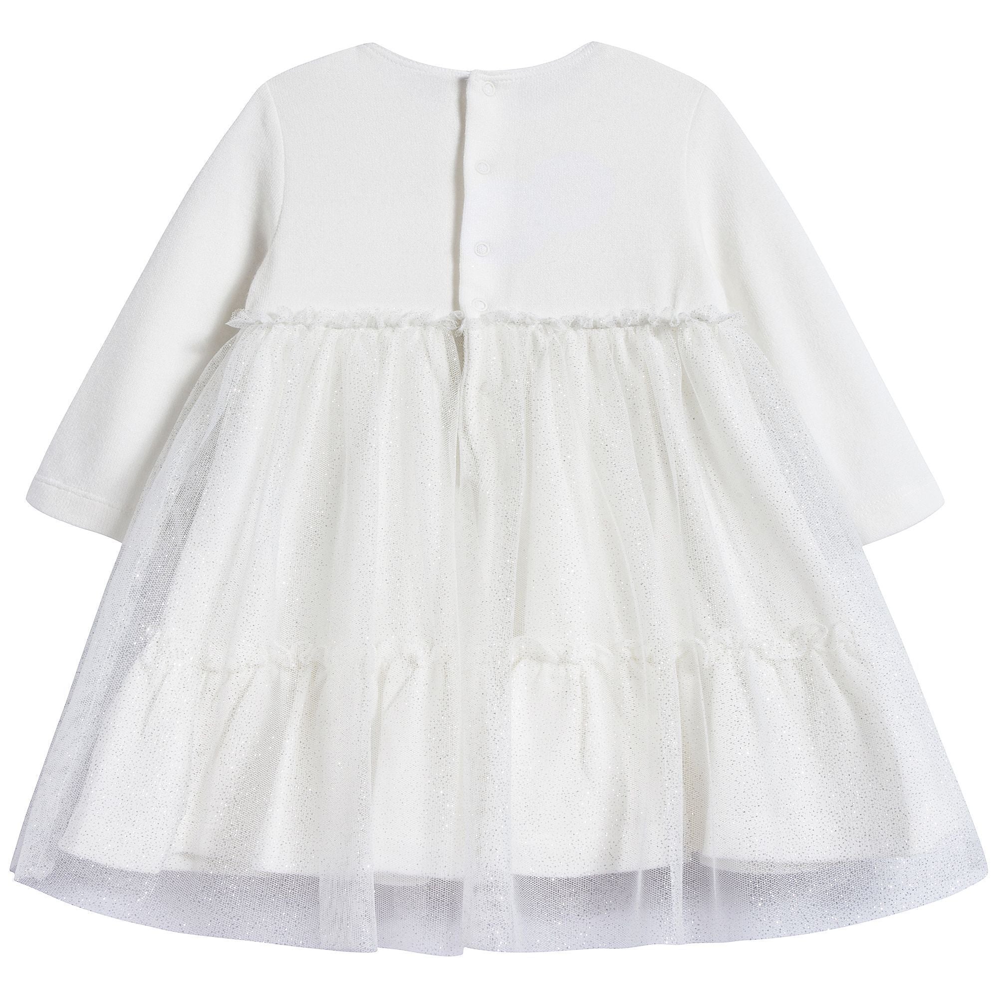 Baby Girls Milk & White Dress