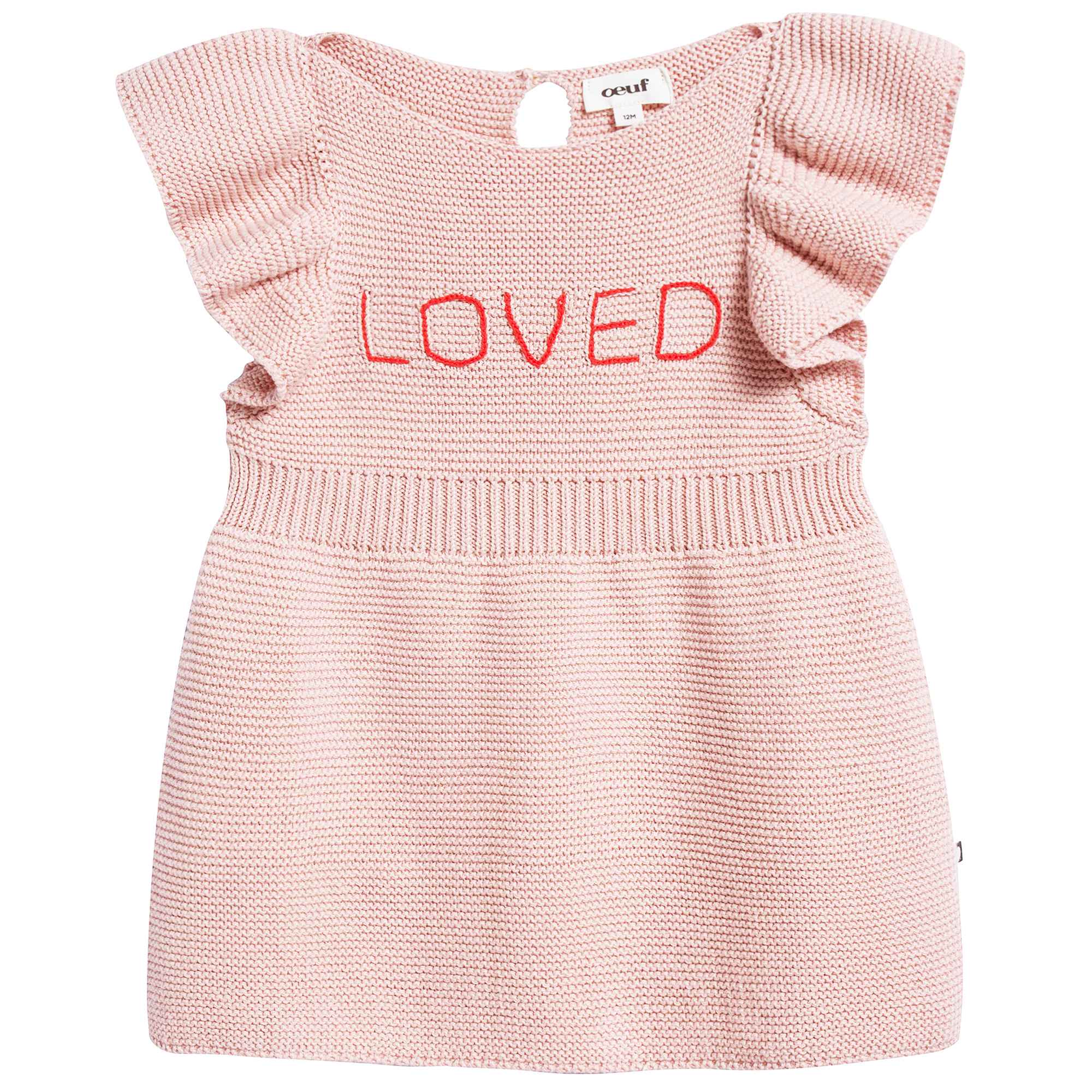 Girls Light Pink Cotton Loved Dress