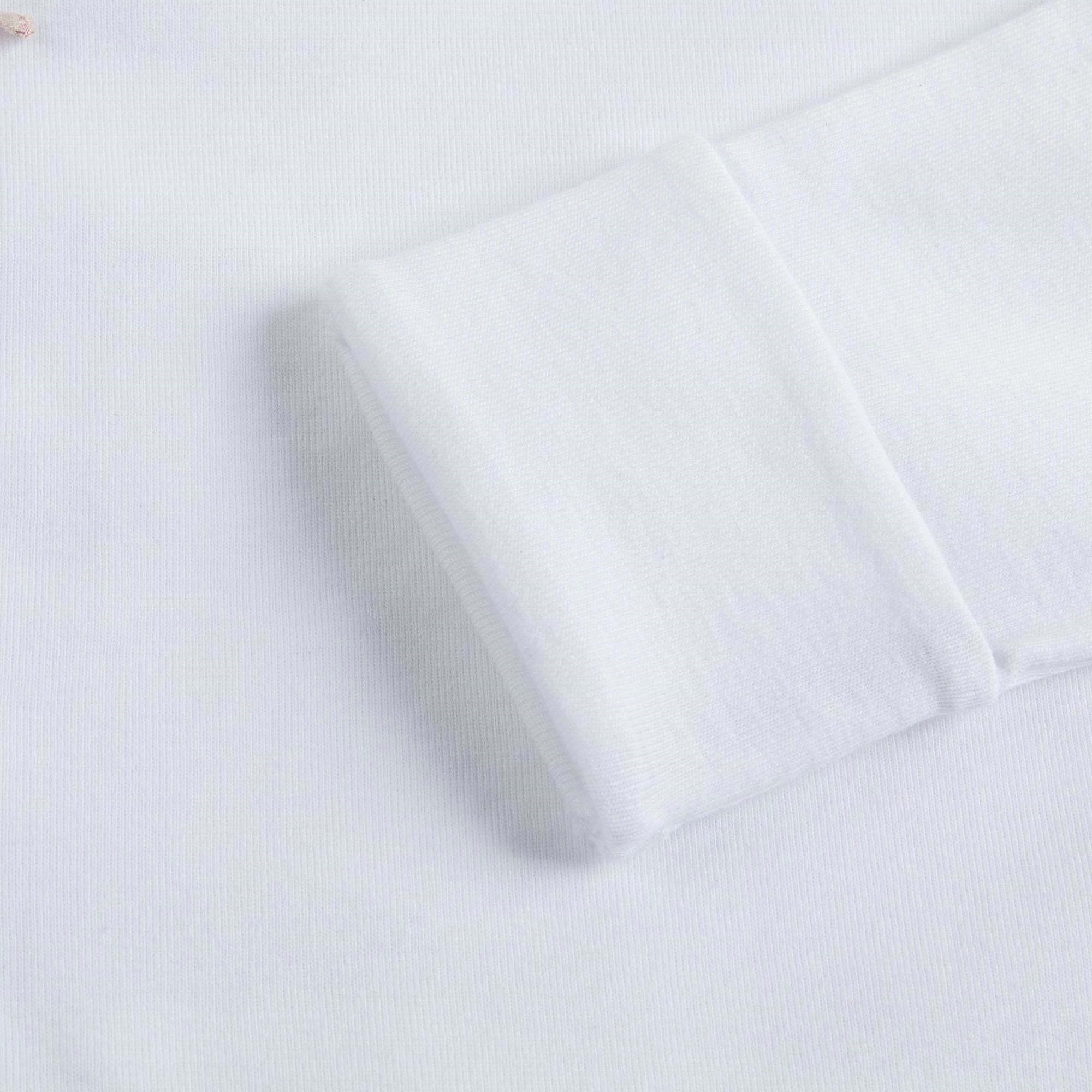 Baby White Check Cotton Three-piece Gift Set