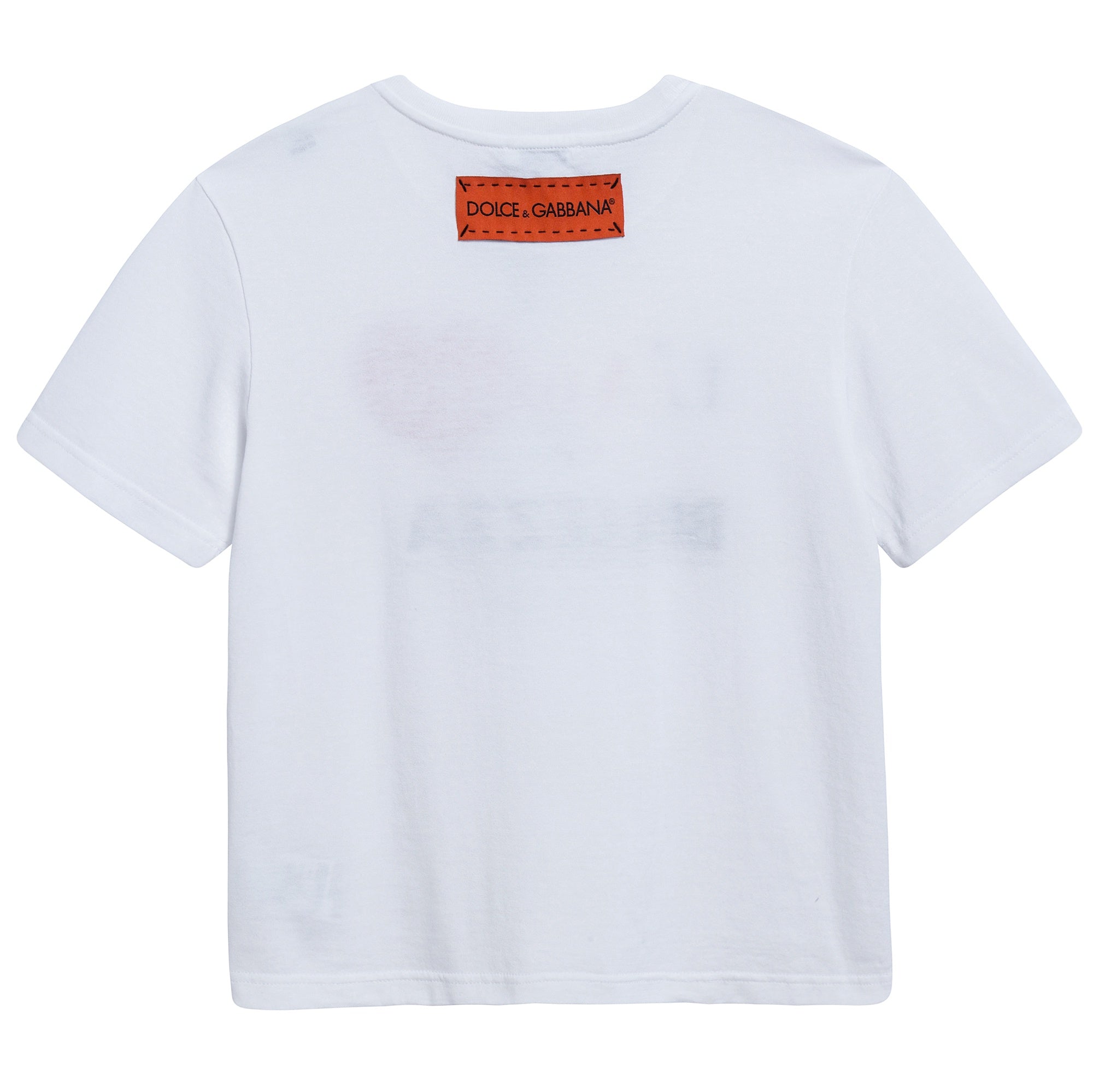 Girls White Love Cotton T-shirt