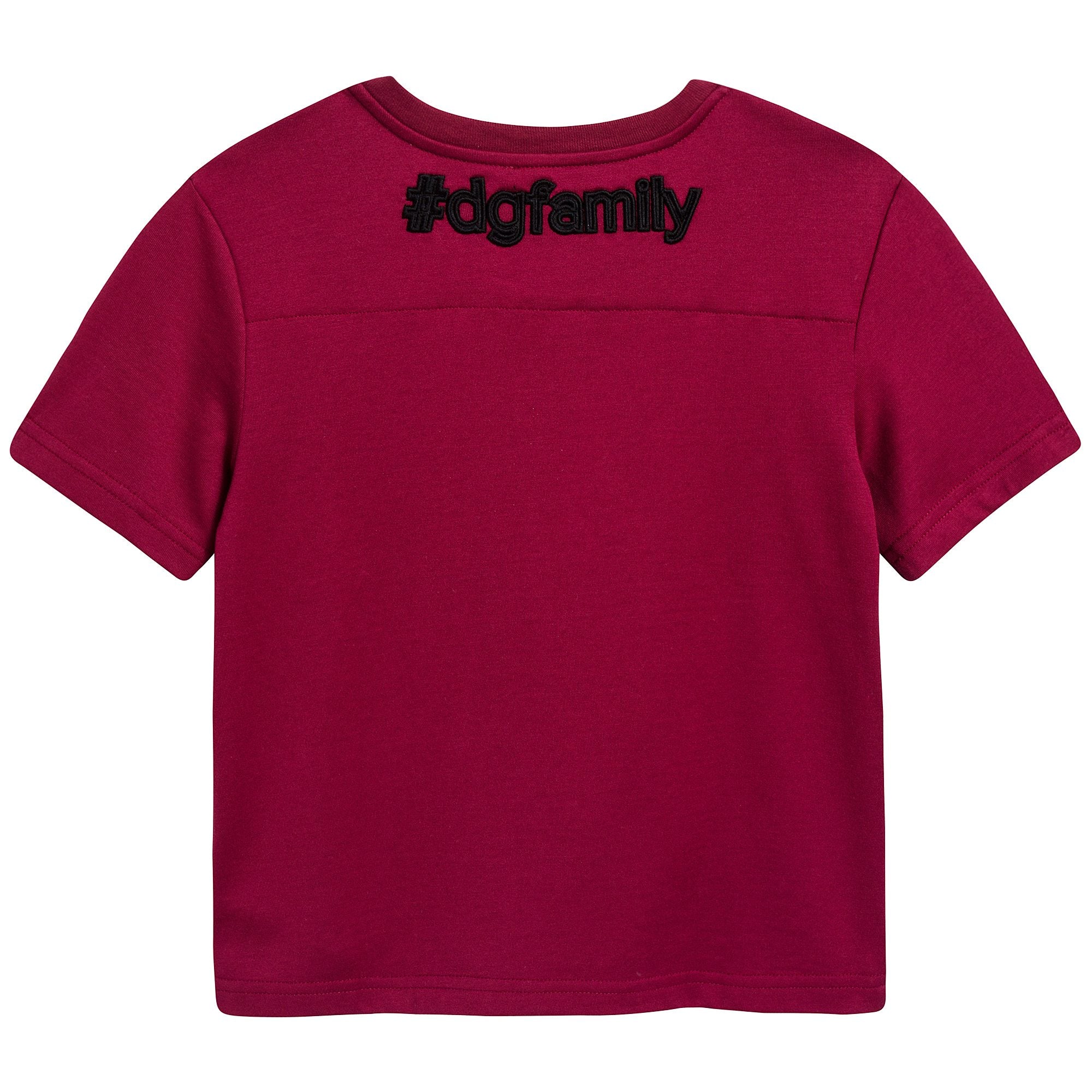 Girls Red Cotton T-shirt