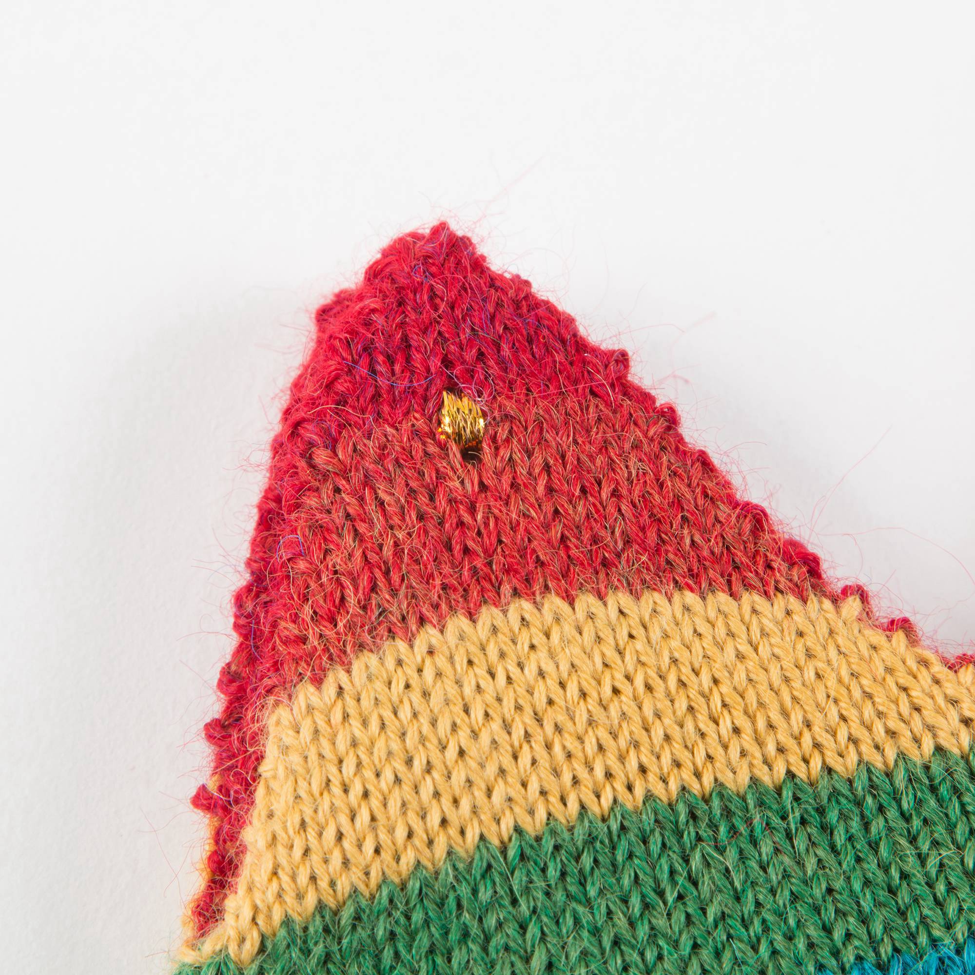Baby Multicolor Stripes Alpaca Wool Crown