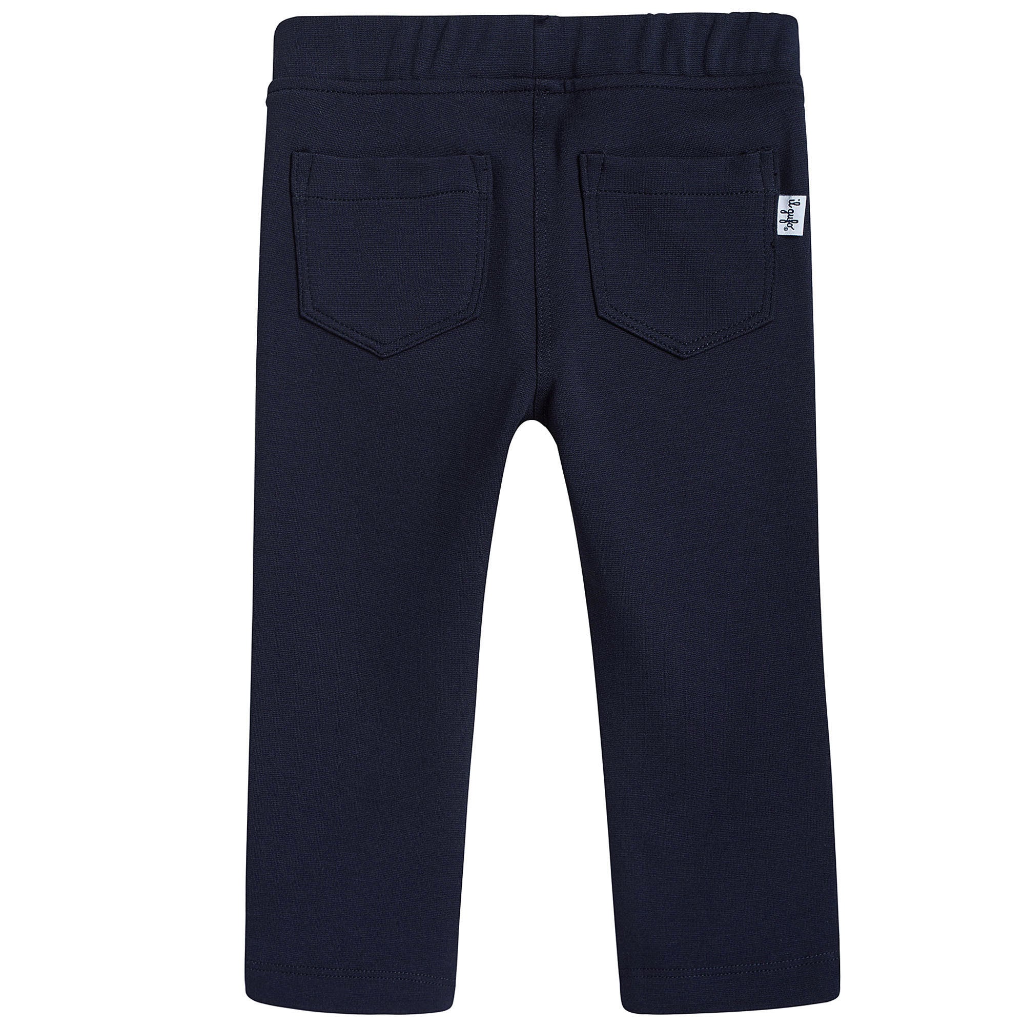 Girls Navy Blue jersey Trousers - CÉMAROSE | Children's Fashion Store - 2
