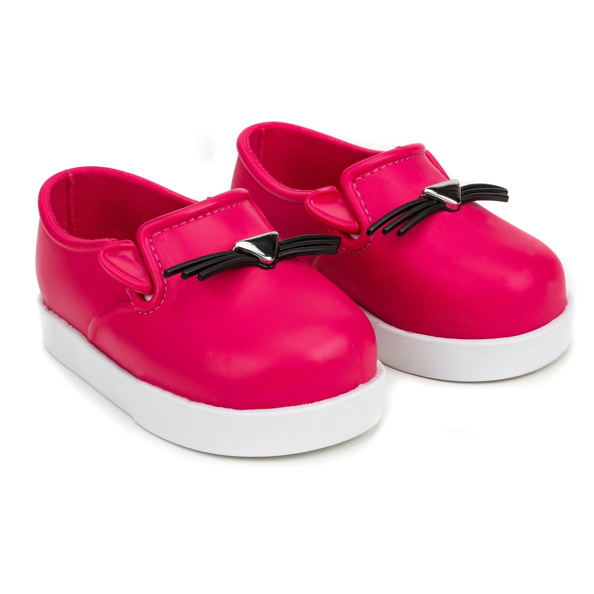 Girls Pink 'Cat' Slip-On Shoes