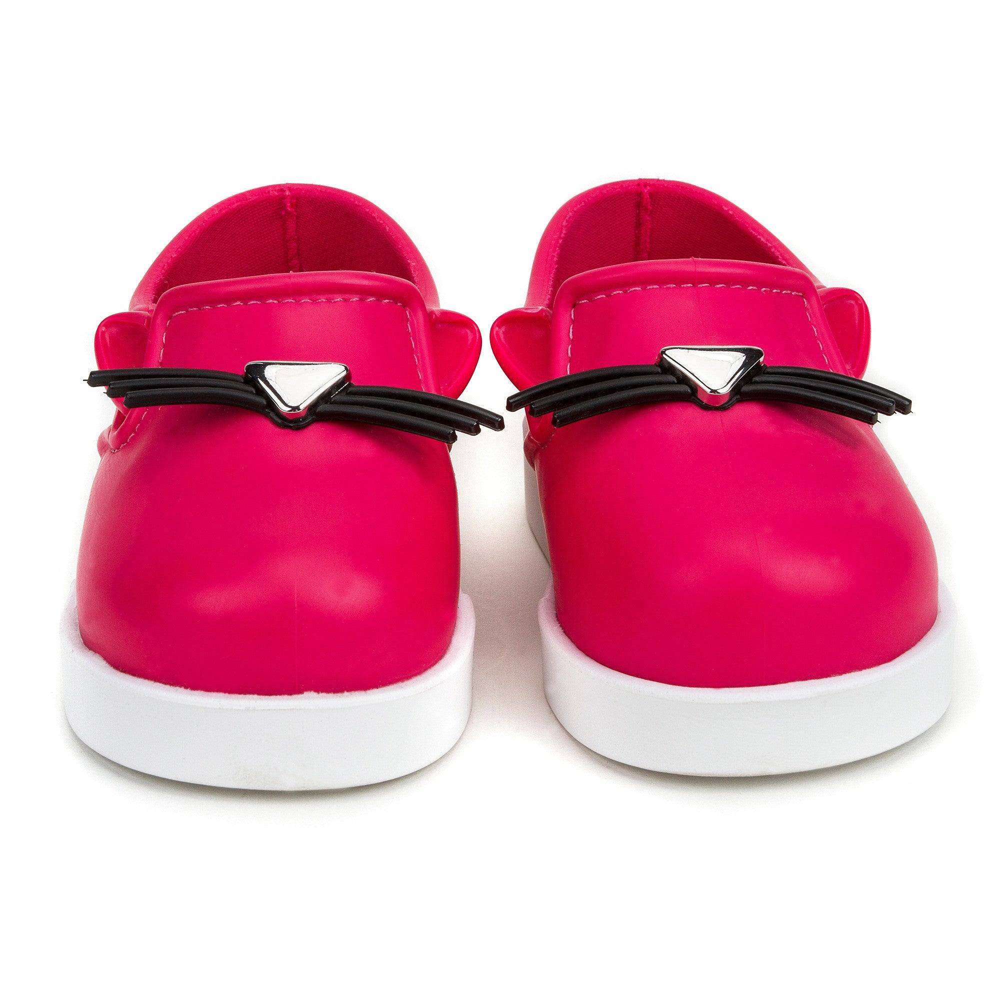Girls Pink 'Cat' Slip-On Shoes