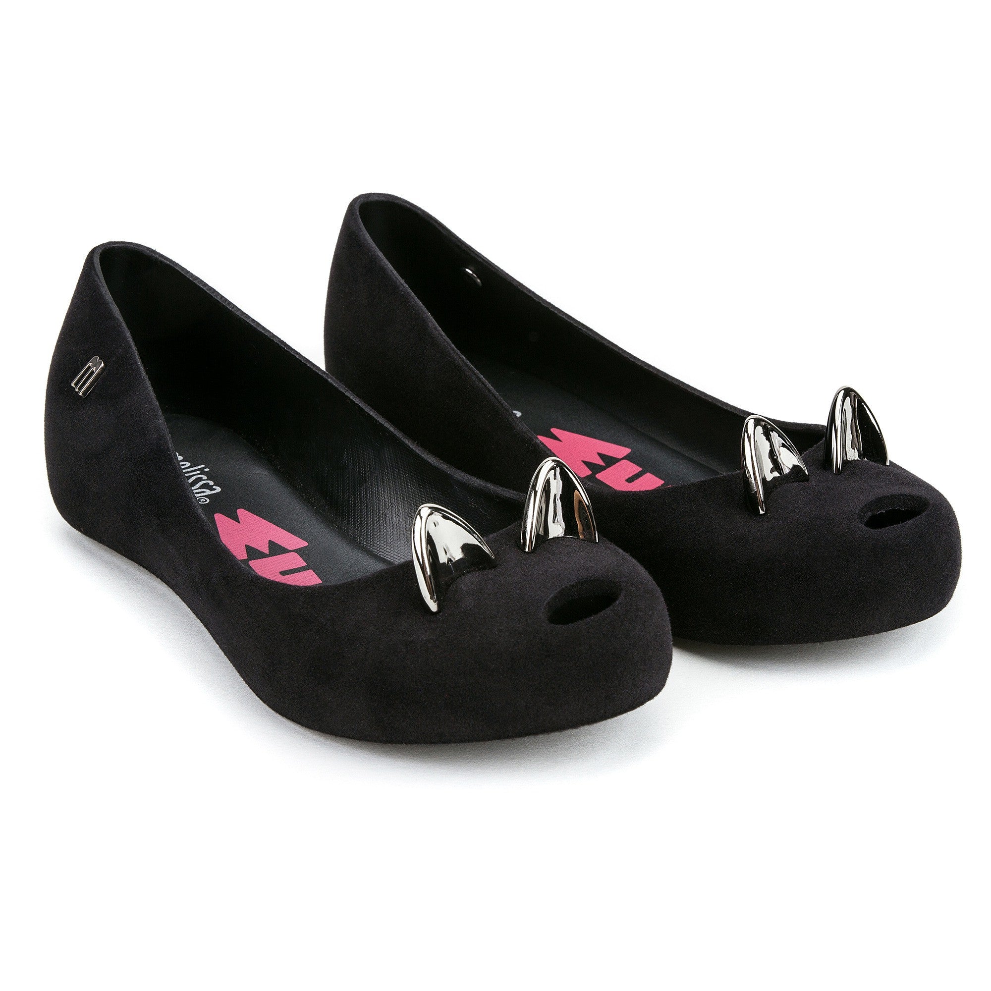 Girls Black Cat Shoes