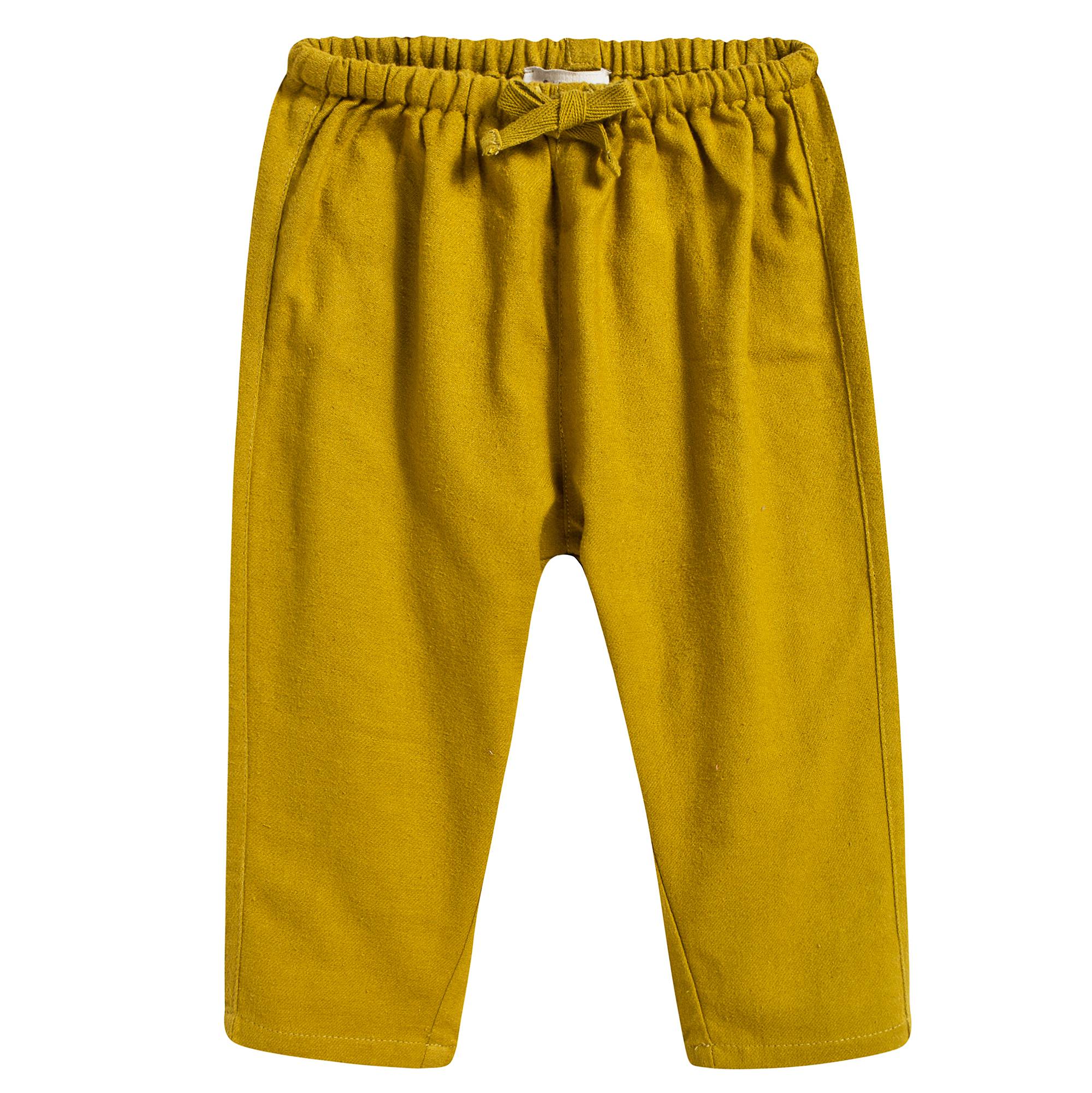 Baby Yellow Cotton Trousers