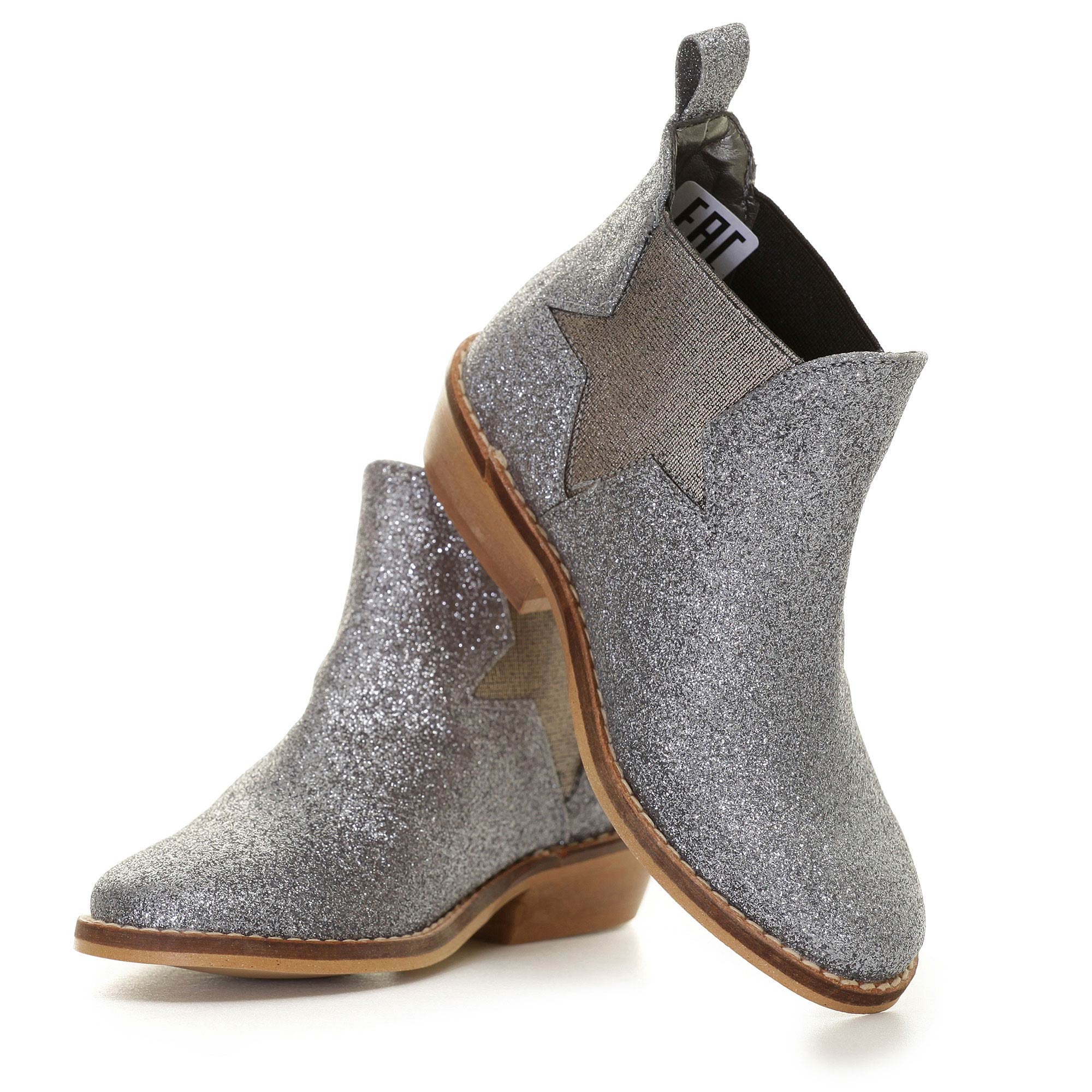 Girls Dark Grey Star Trims 'Lily' Boot - CÉMAROSE | Children's Fashion Store - 1
