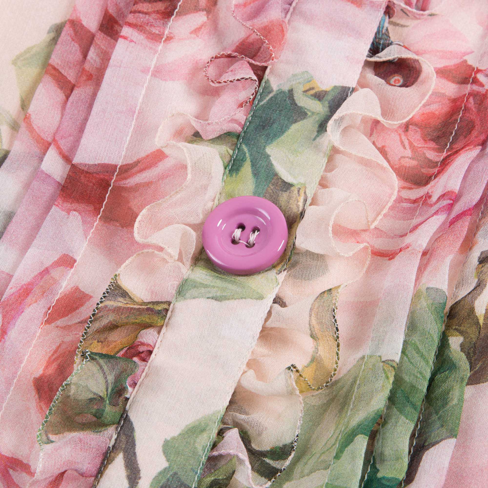 Girls Ping Rose Silk T-shirt