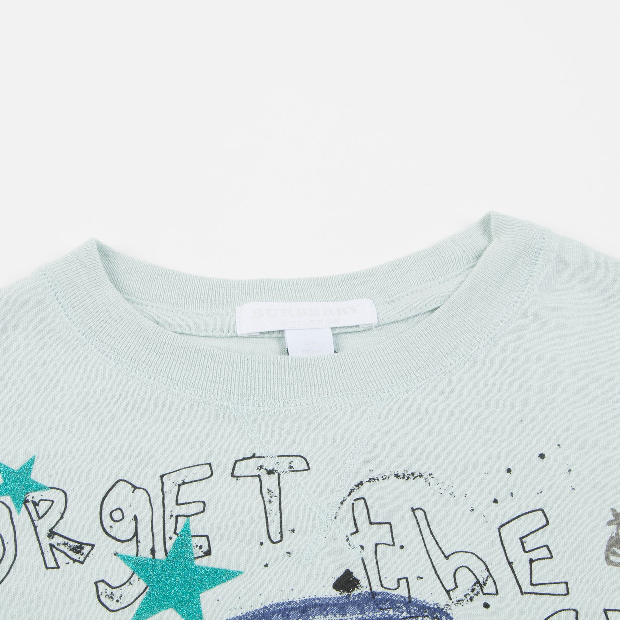 Girls Pale Mint Cotton T-shirt