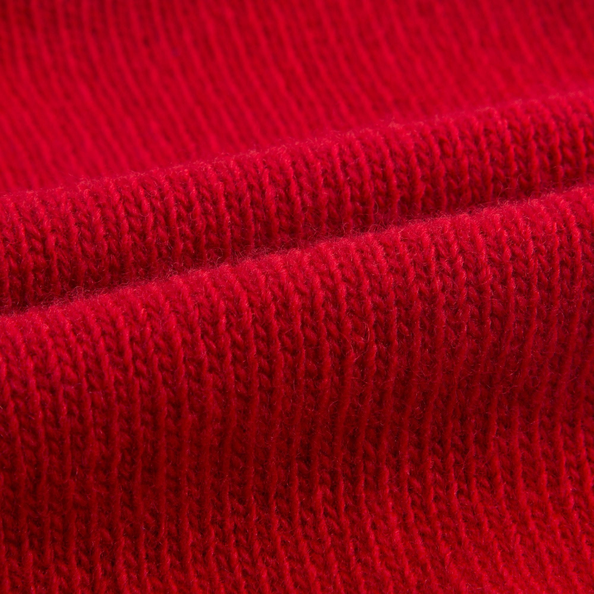 Girls Dark Red Wool Knitted Sweater