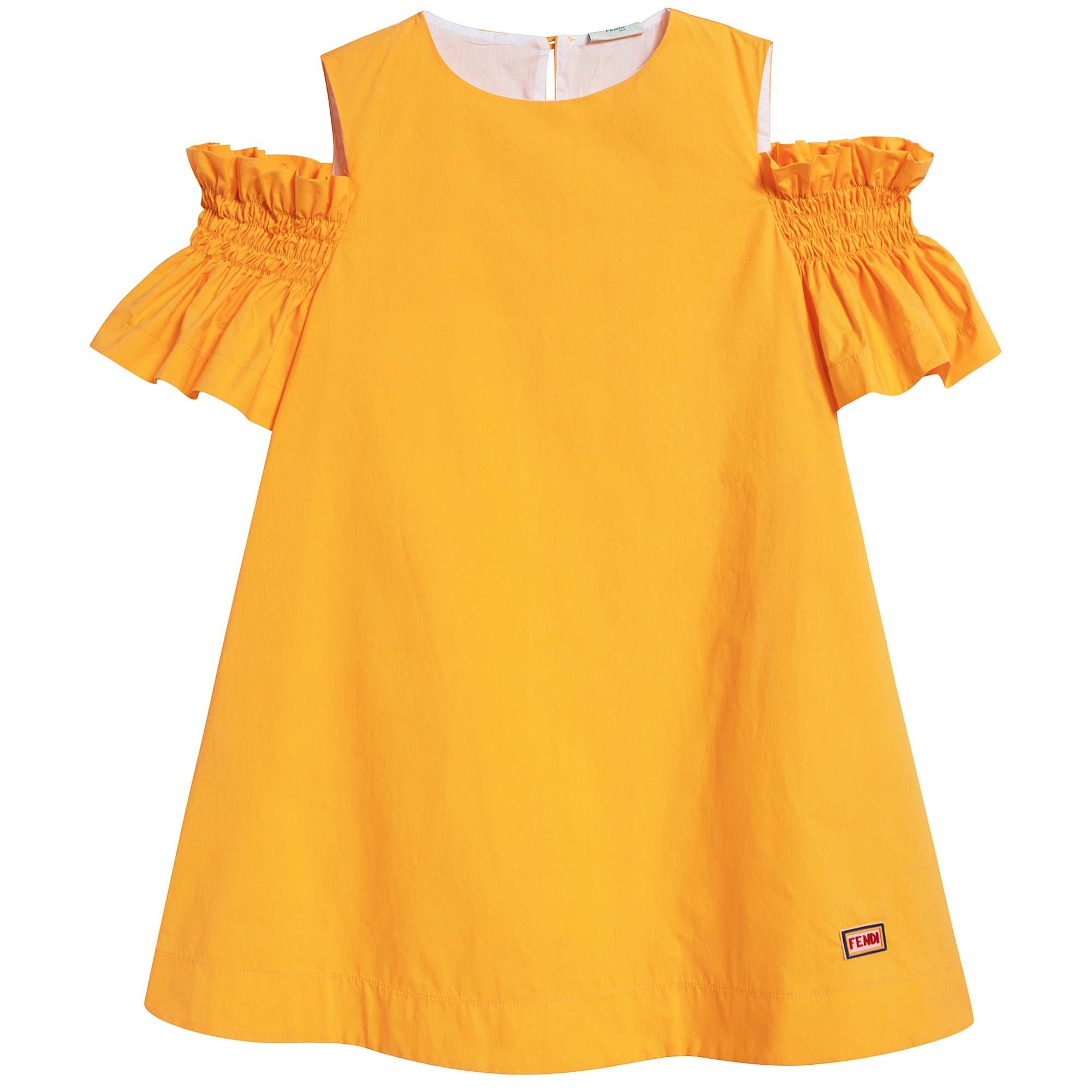 Girls Yellow Cotton Dress