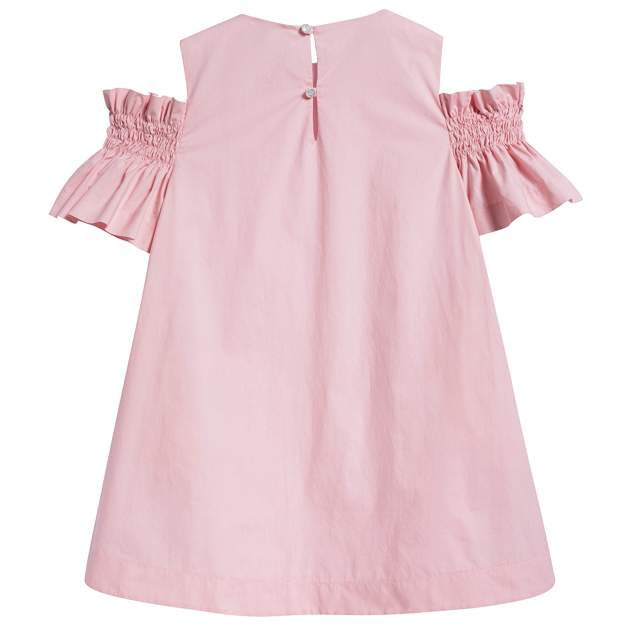 Girls Pink Cotton Dress