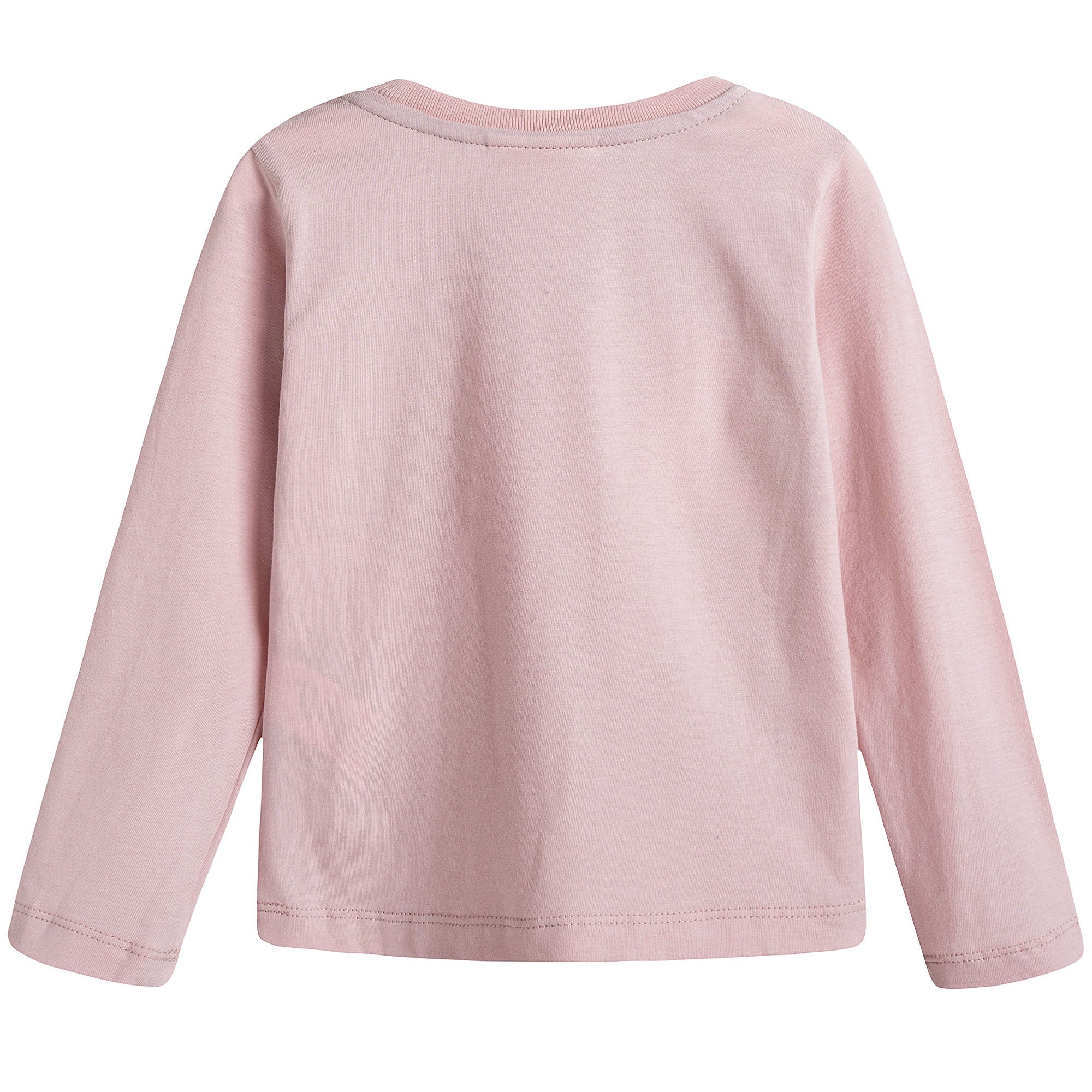Girls Pink Flower Printed Cotton T-Shirt - CÉMAROSE | Children's Fashion Store - 2
