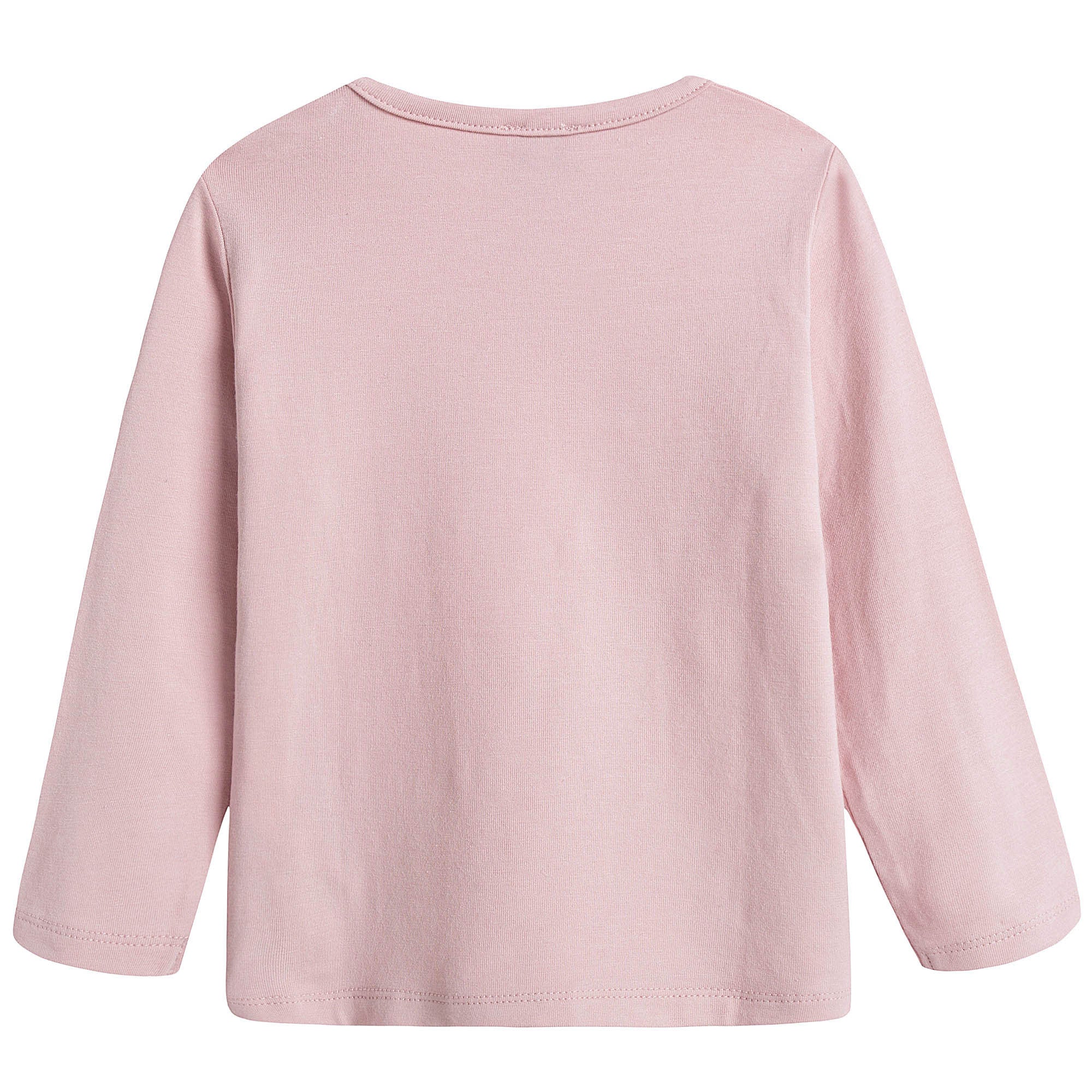 Baby Girls Pink Fancy Printed Trims T-Shirt - CÉMAROSE | Children's Fashion Store - 2