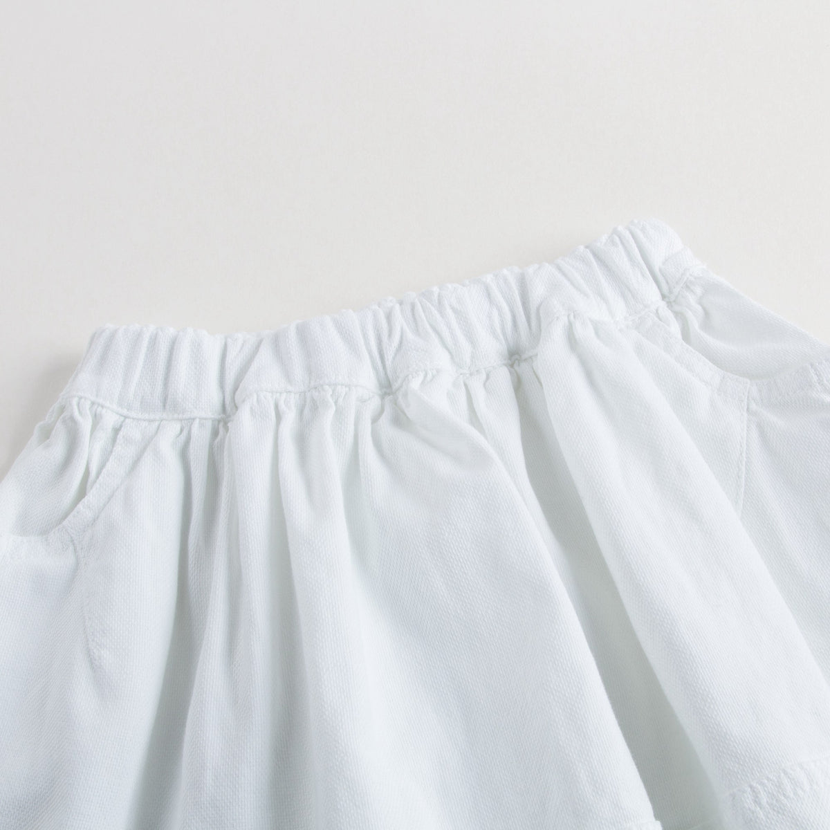 Jupe blanche en coton pour fille