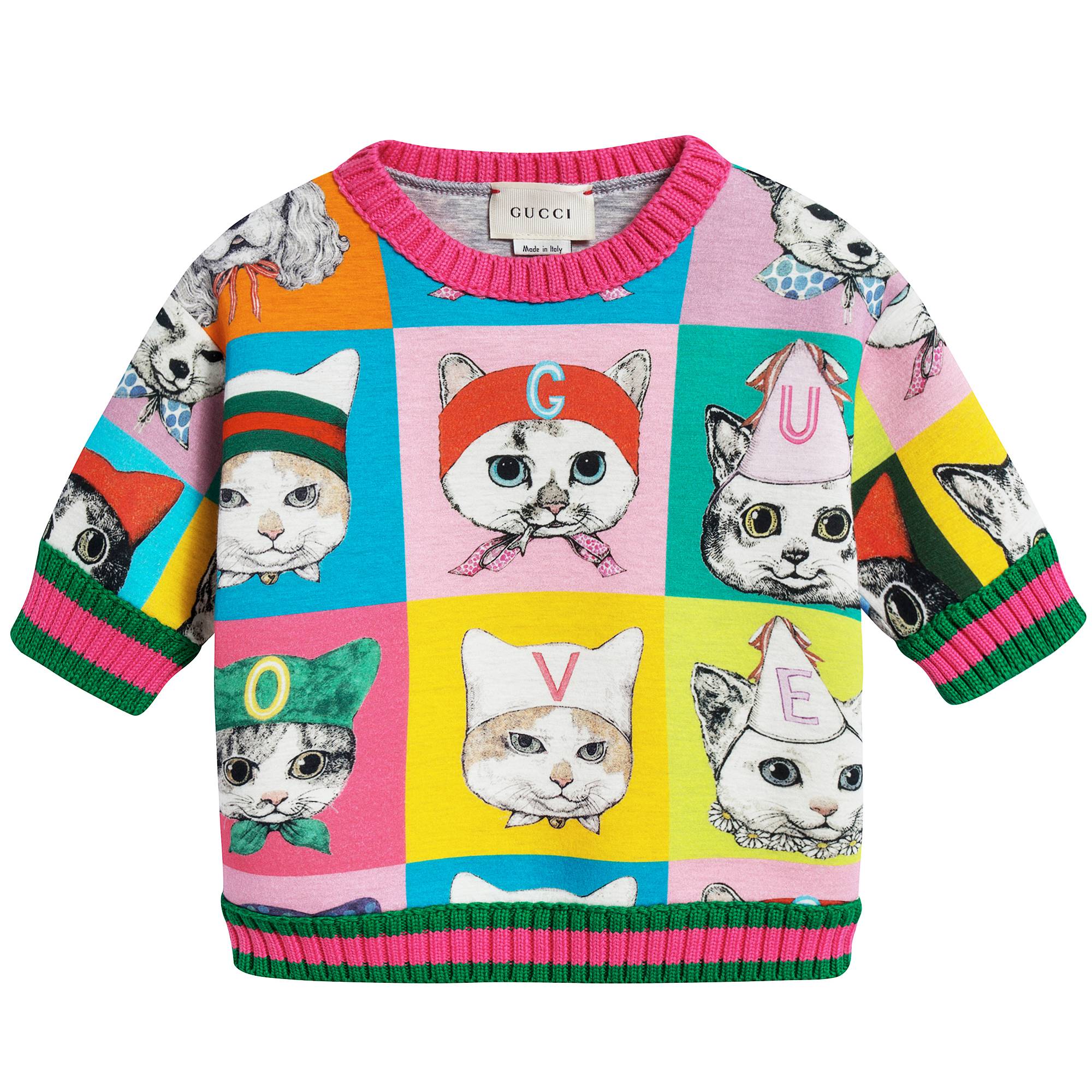 Baby Girls Pets Print Sweatshirt